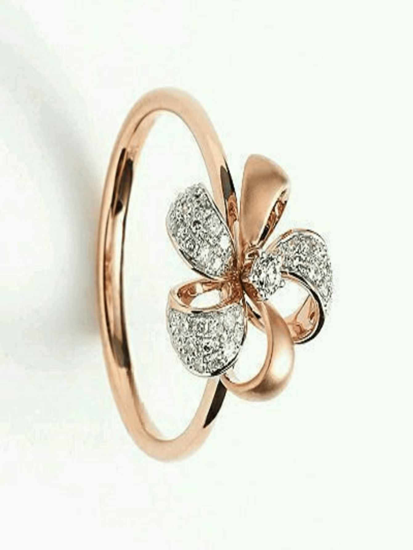 New Arrival Rose Flower Design Engagement & Wedding Ring For Women-Rose Gold-1