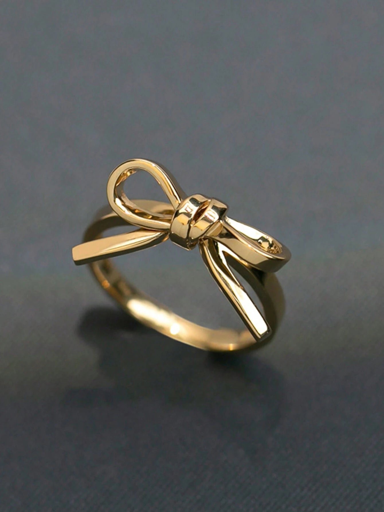 pc 925 Sterling Silver Bow-knot Ring, Fashionable Statement Index Finger Ring, Elegant Women's Accessory