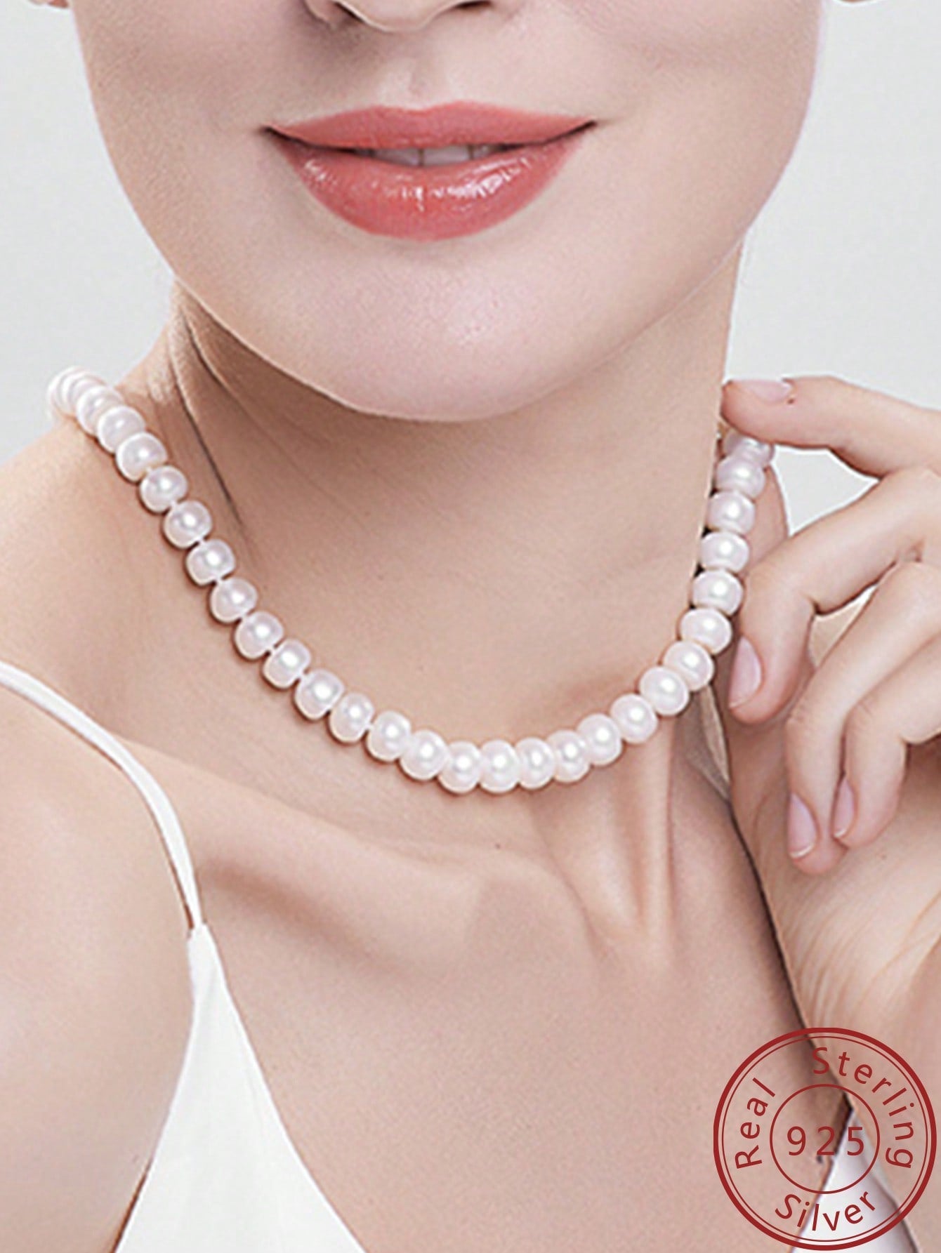 1pc Elegant Cultured Pearl Beaded Necklace For Women For Mother's Day Gifts