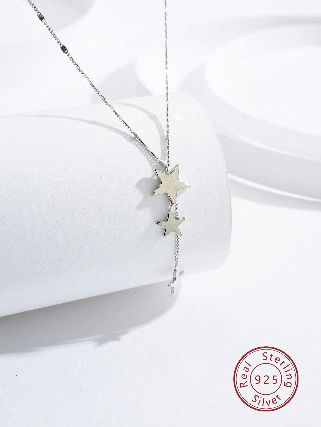 1pc Lovely Star Pendant Silver Necklace For Women For Daily Decoration Commuting