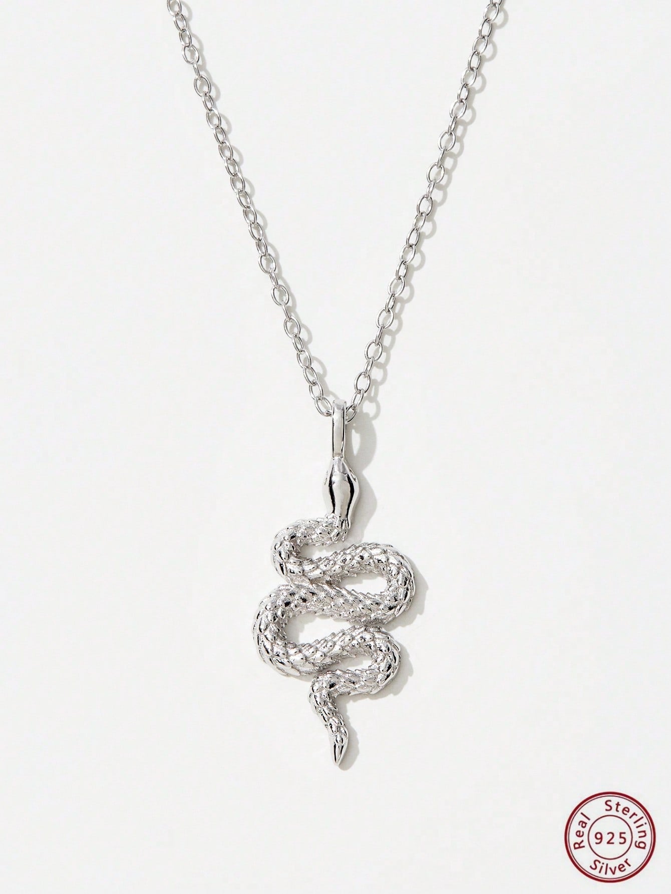 1pc Delicate & Simple & Lovely Silver Snake Shaped Pendant Necklace For Women As Personalized Gift