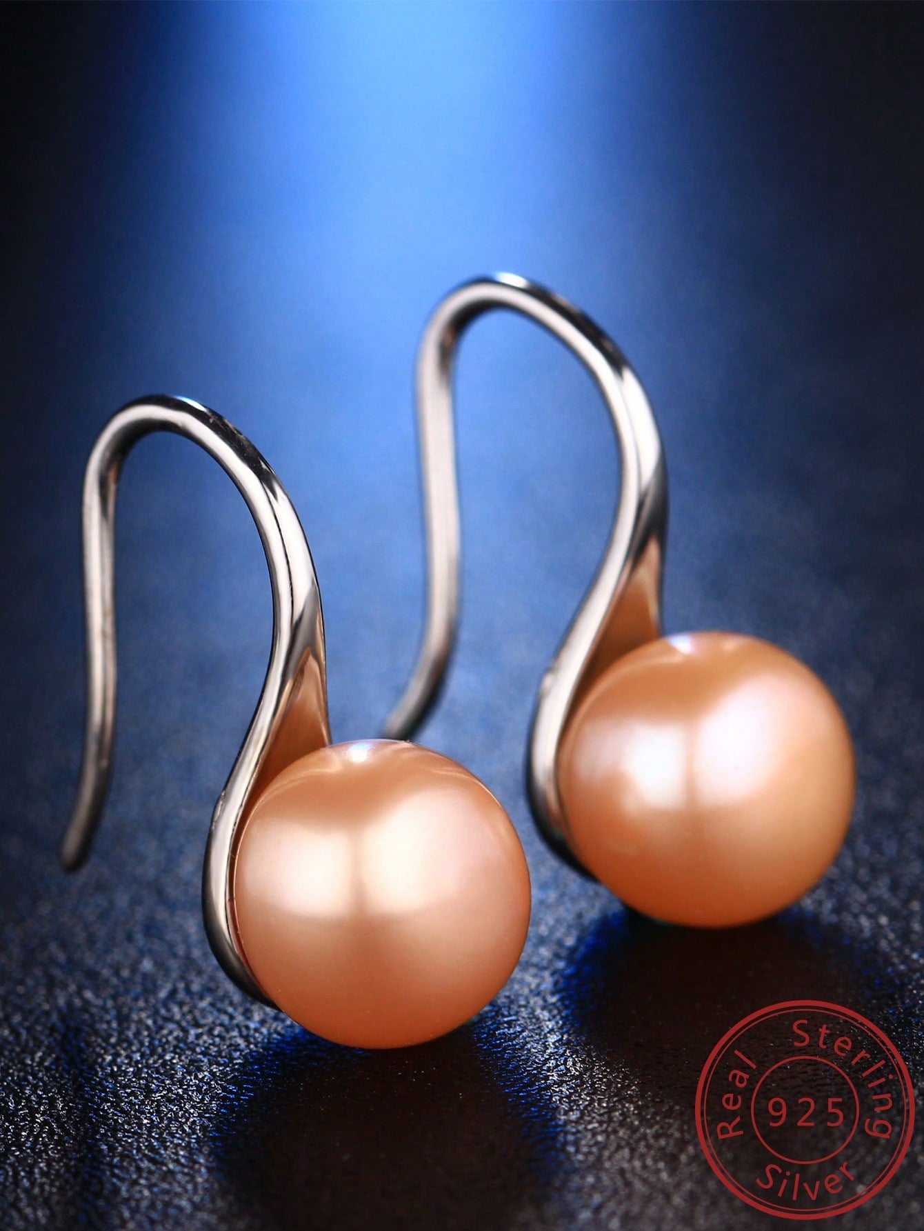 Cultured Pearl Decor Silver Earrings For Women Bridal Wedding Fine Jewelry