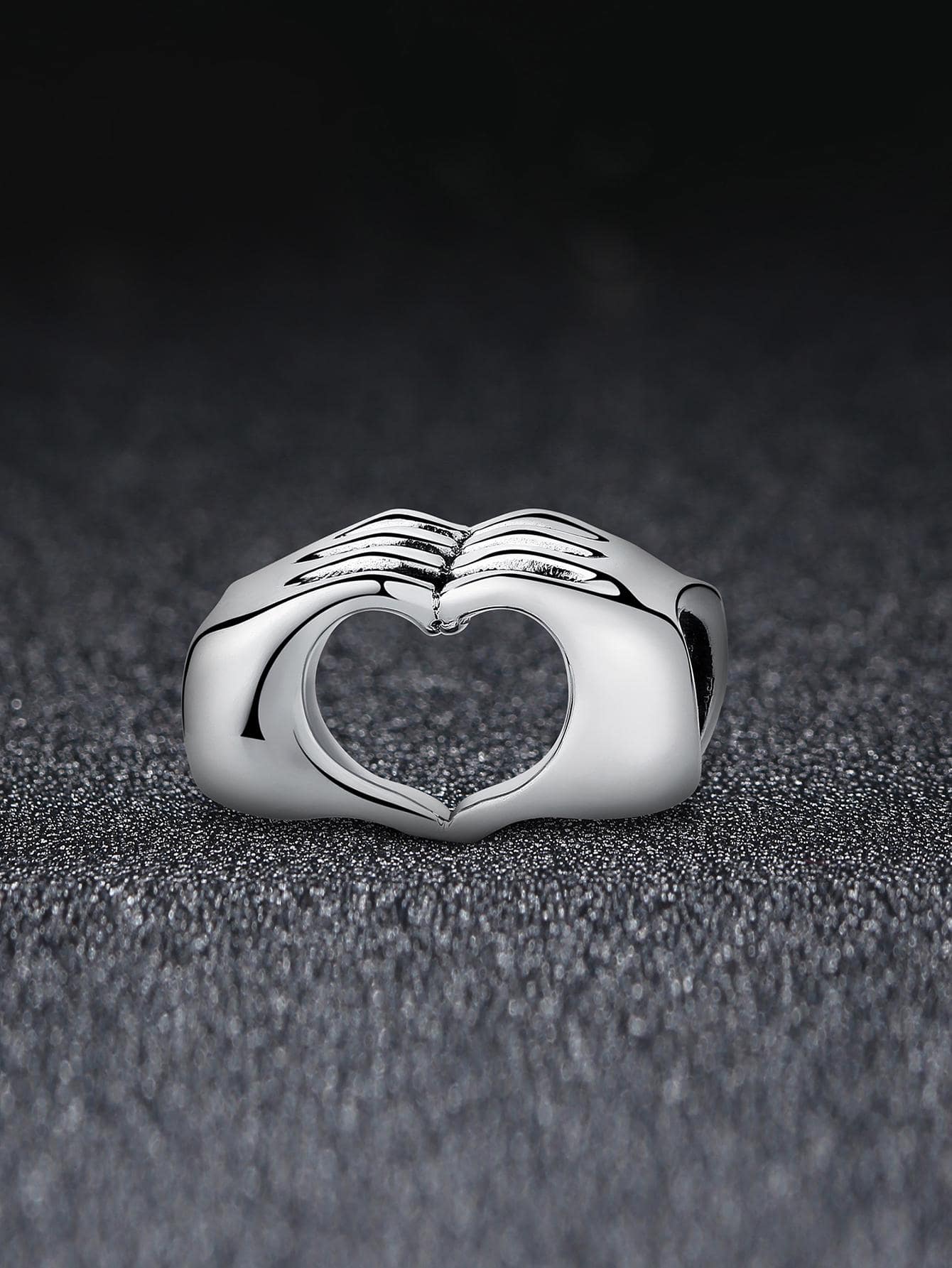 1pc 925 Sterling Silver Heart Shaped Dangle Charm Beads Fit Original Bracelets Fine Jewelry Gift