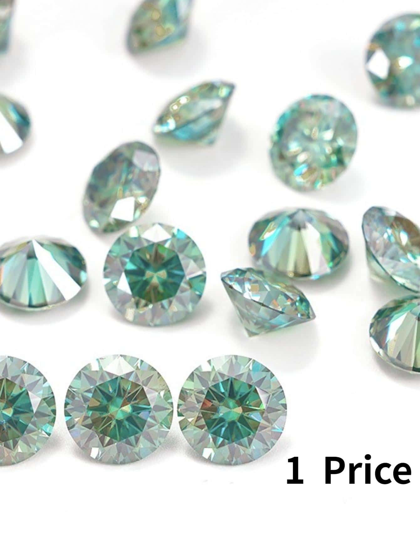 1ct Mozambique Aquamarine, Similar Brilliance as Diamond, Ideal For Proposal/Engagement/Wedding, DIY Jewelry Making, Can Be Set in Necklace/Ring/Earrings, Colors Vary from Light to Dark