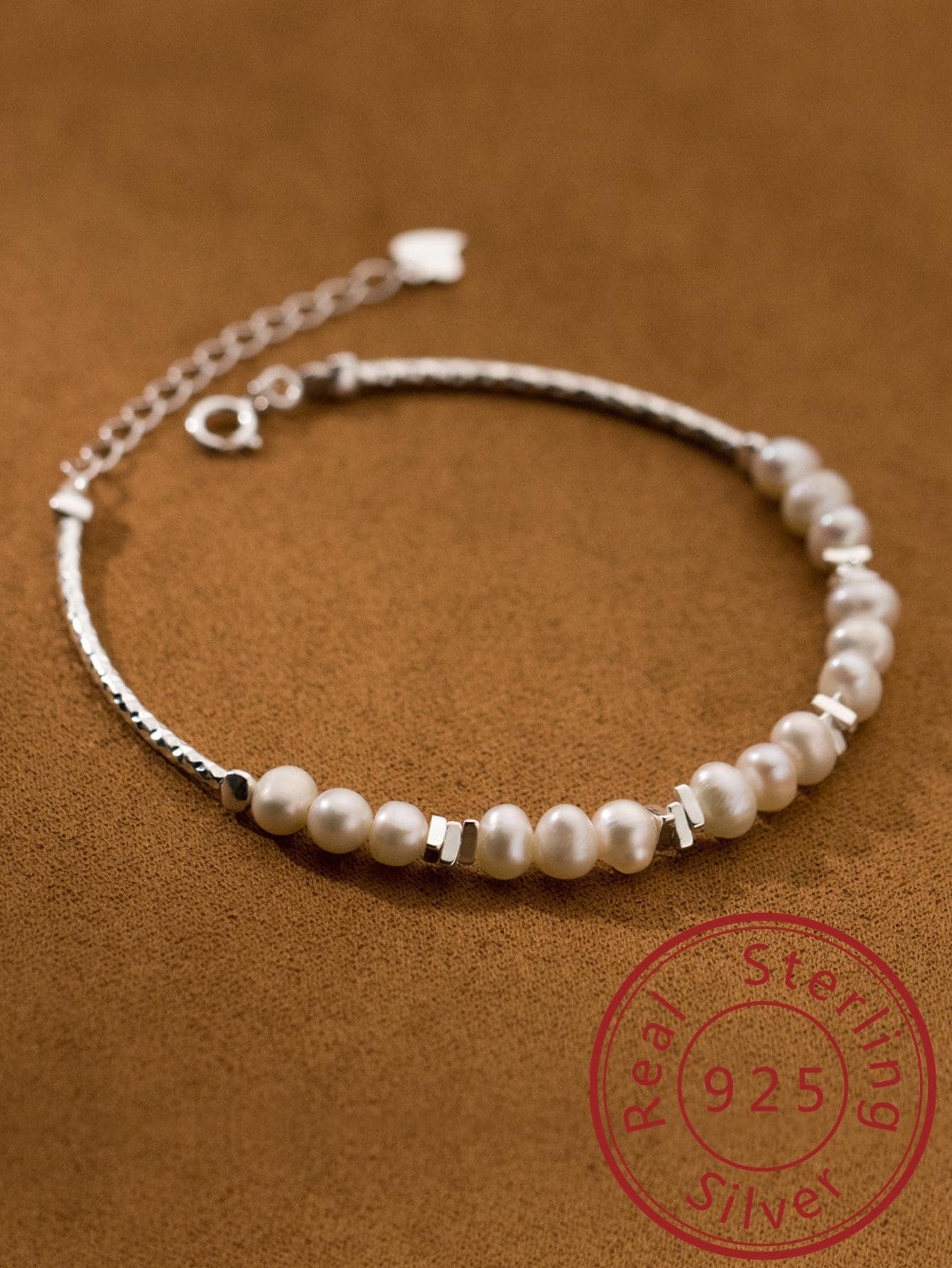 1pc Elegant Cultured Pearl Decor Bracelet For Women For Mother's Day Gift