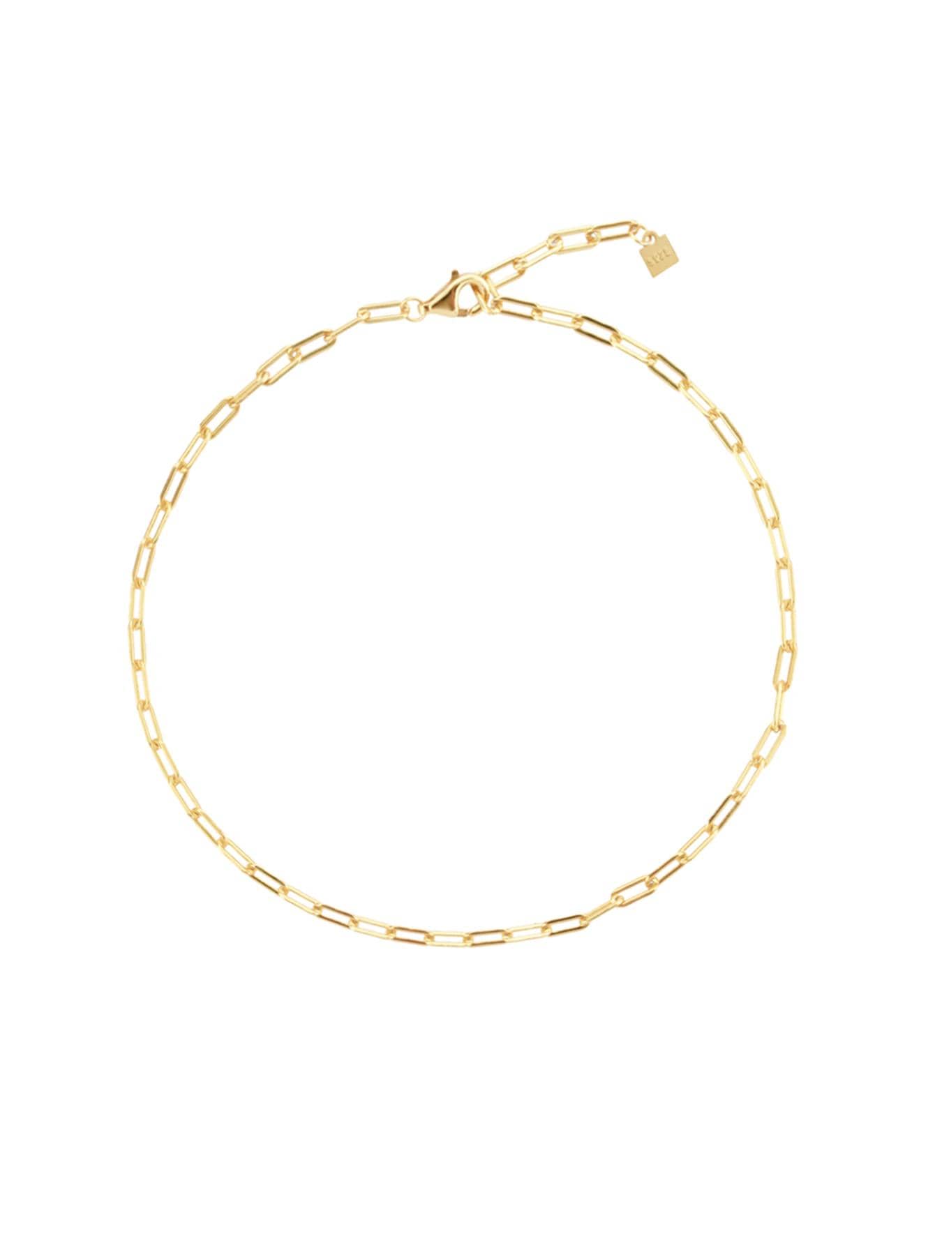 Minimalist Sterling Silver Chain Anklet