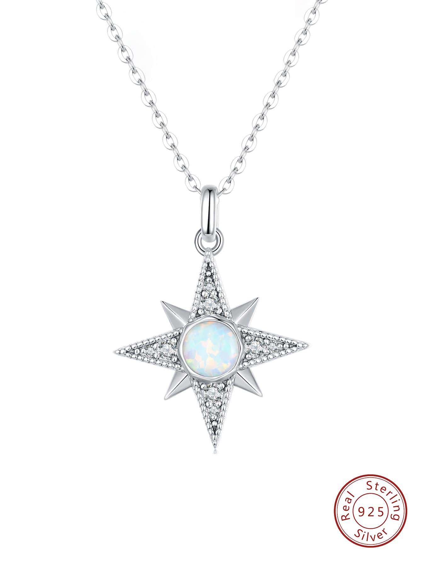 Sun Charm Silver Necklace