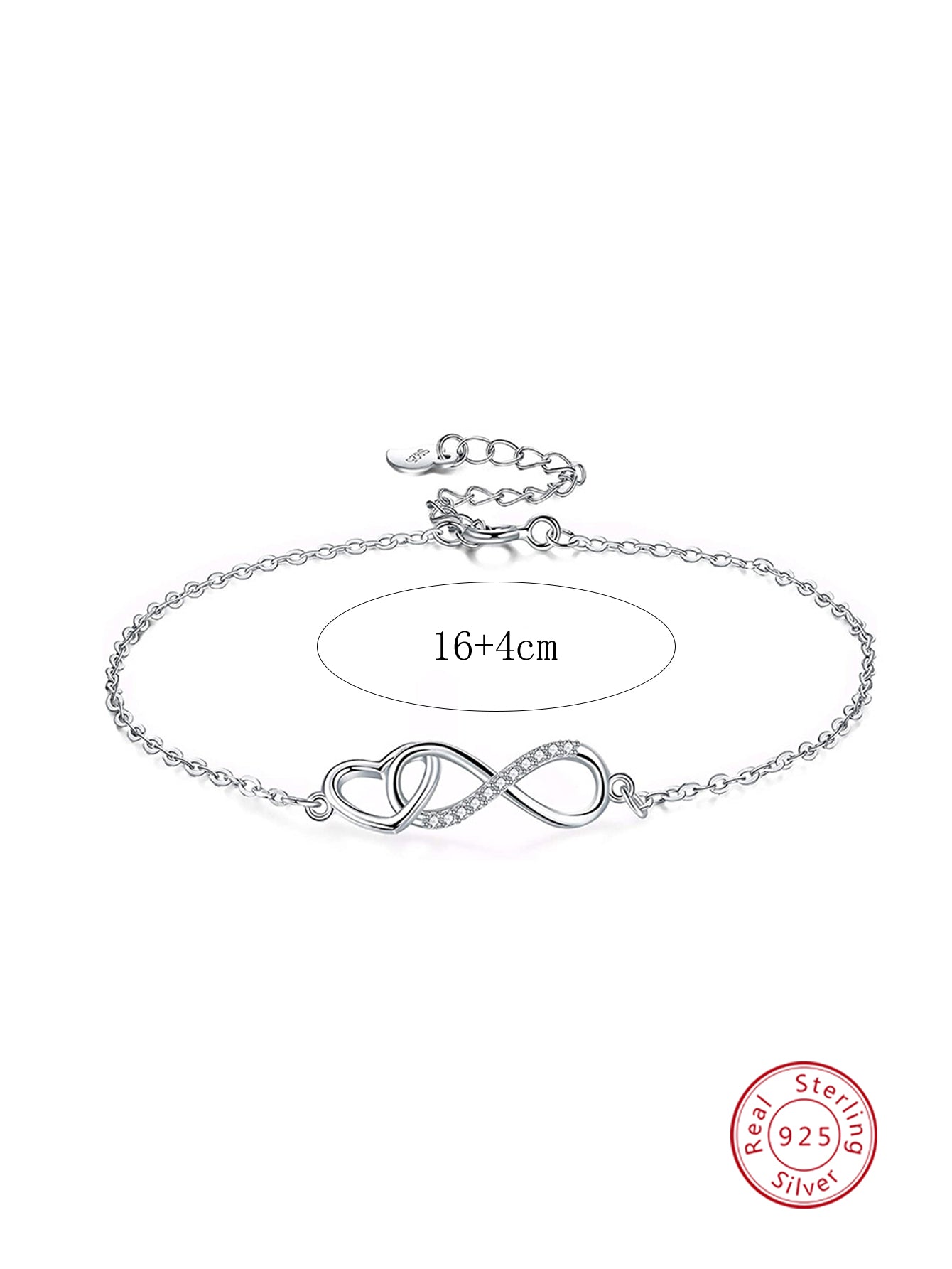 1pc Classic & Fashionable 925 Sterling Silver Sweet And Elegant Women's Chain Bracelet Suitable For Banquet, Wedding, Anniversary Gift