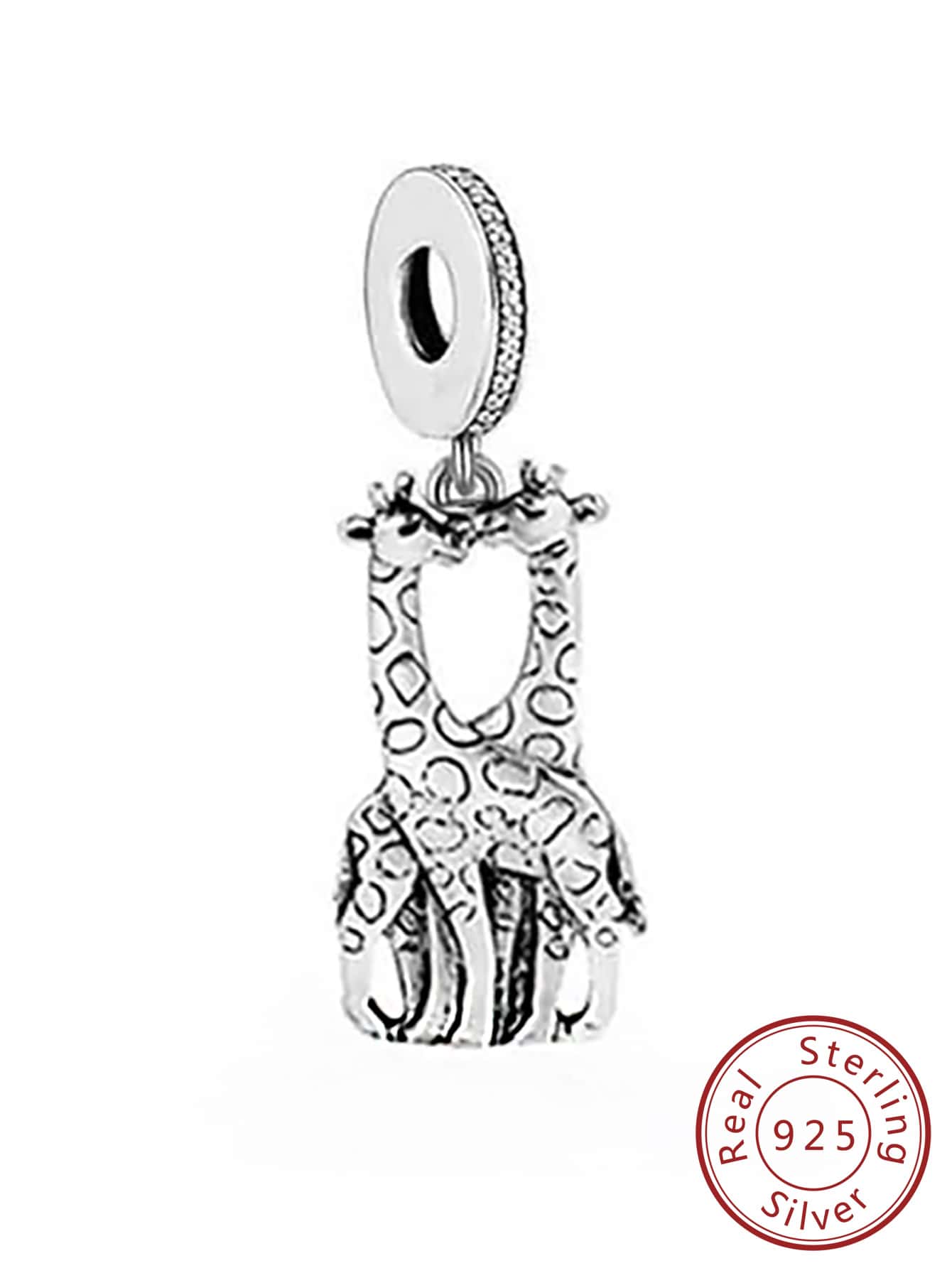 1pc Designable 925 Sterling Silver Giraffe Pendant Beaded Necklace Diy Romantic Valentine's Day Wedding Unisex Gift