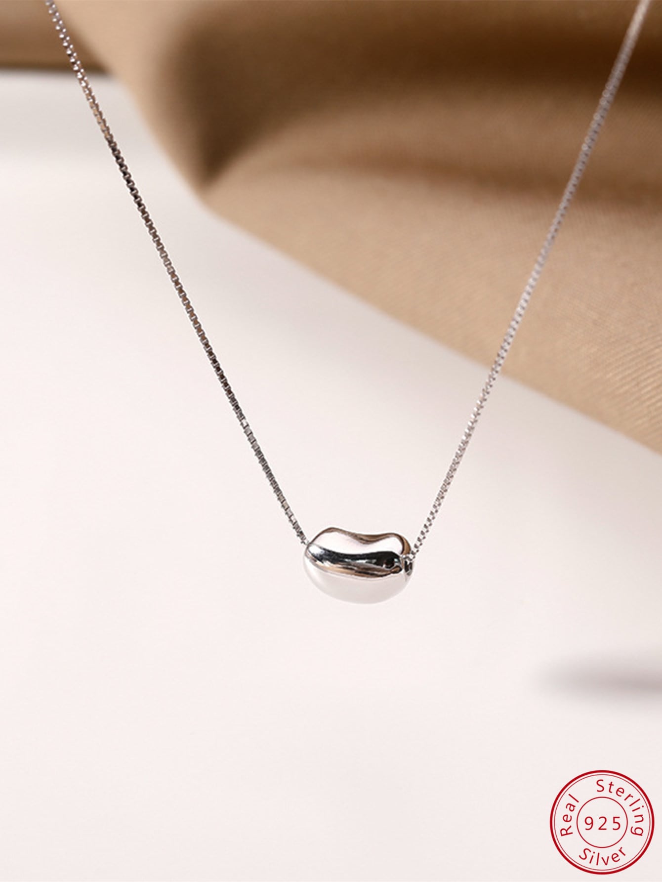 1pc 925 Sterling Silver Romantic Geometric Collarbone Chain Pendant Necklace Women's Fine Jewelry Gift