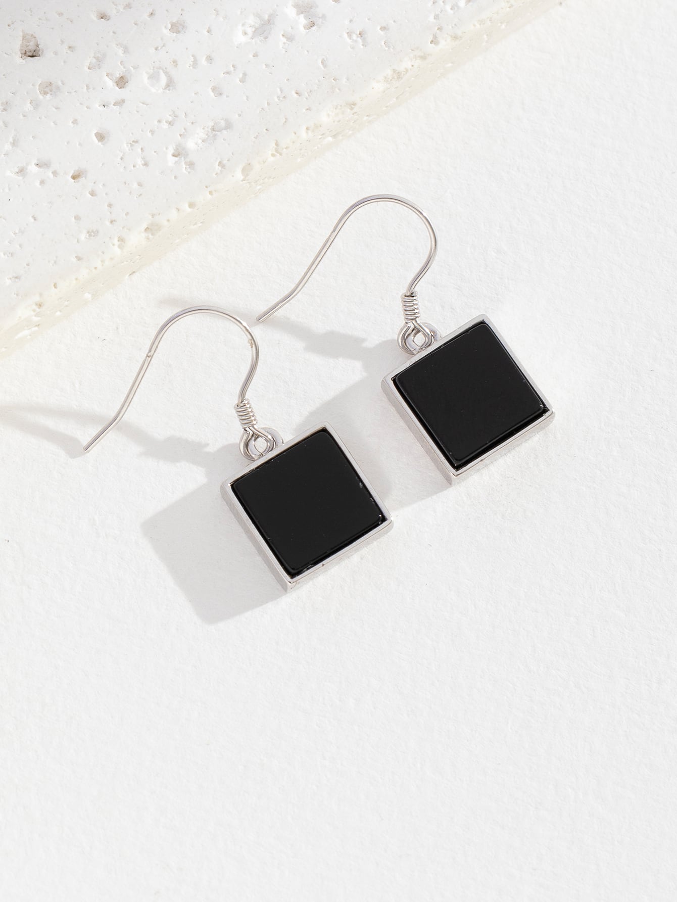 Square S925 Sterling Silver Earrings