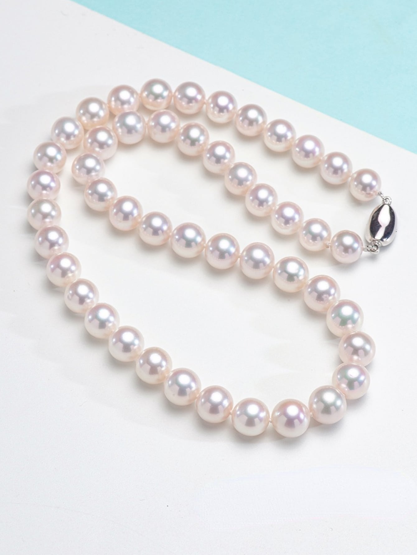 1pc Cultured Pearl 5 Layers Necklace With S925 Sterling Silver, Noble Elegant Fashionable Vacation Style Accessory For Women's Wedding Bridal Party, Graduation Ceremony, Engagement, Birthday, Anniversary, Valentine's Day, Mother's Day, Gift