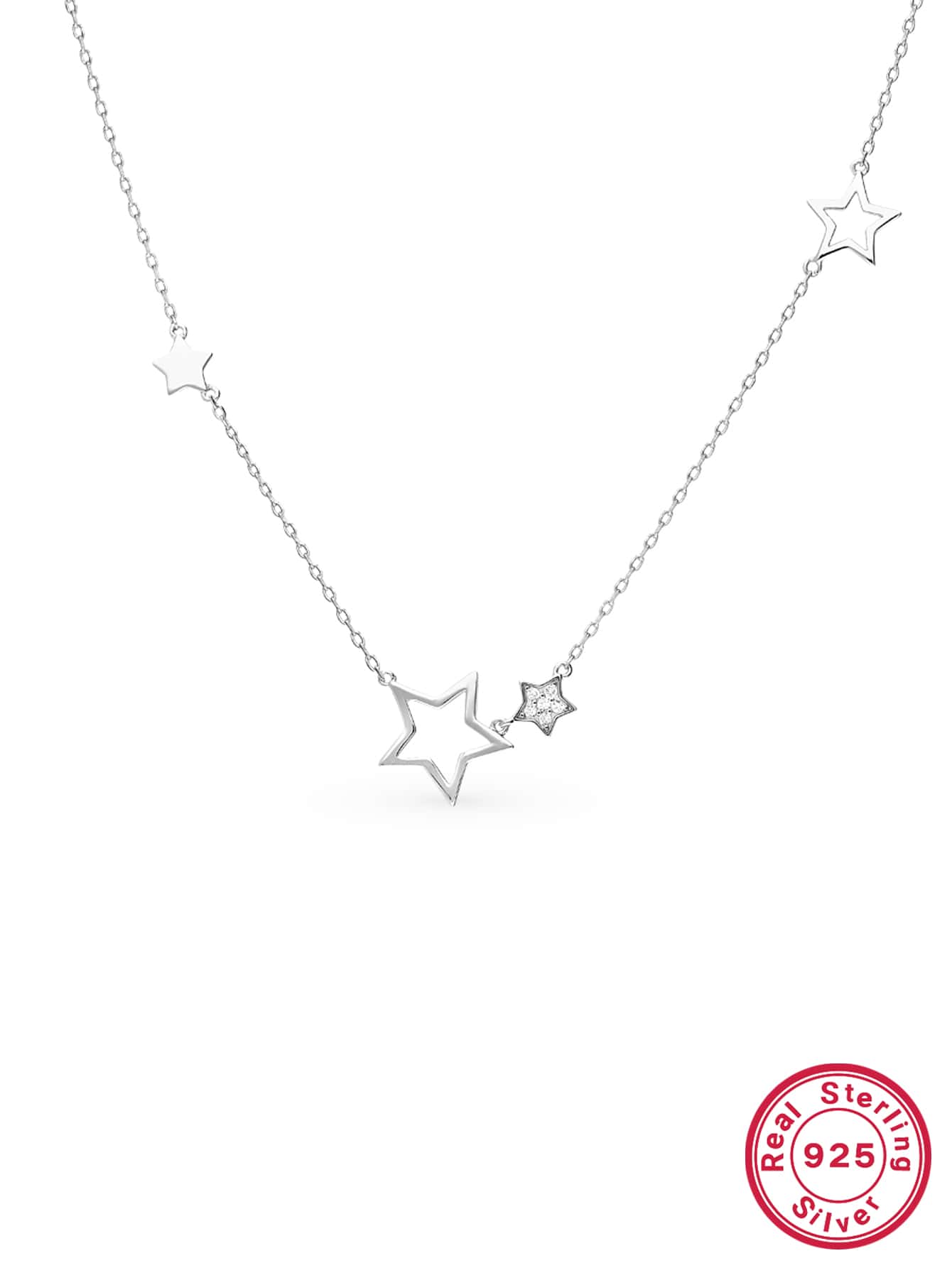 1pc S925 Sterling Silver Independent Delicate All-match Fashionable & Elegant Necklace For Women