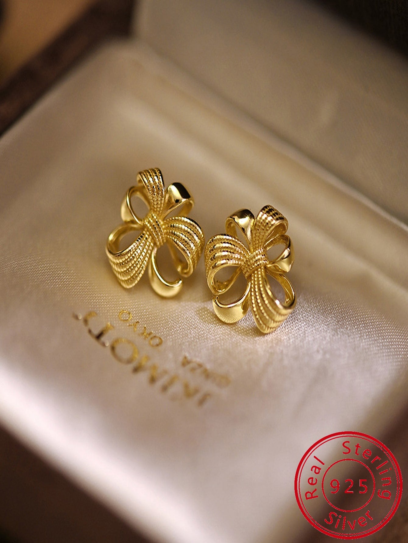 S925 sterling silver earrings fashion light luxury temperament design sense earrings flower hollow women's ear jewelry