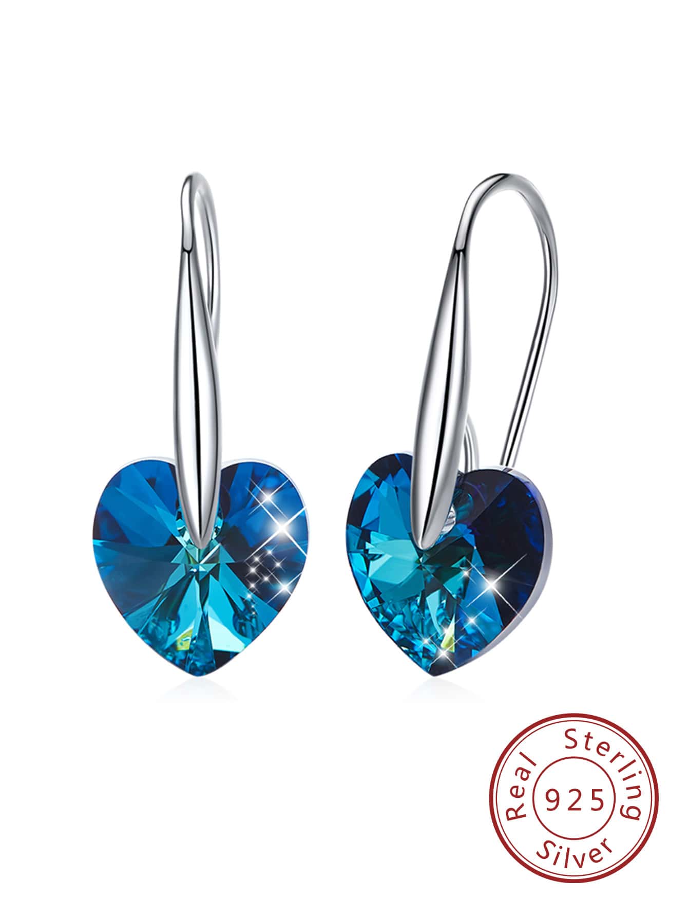 Original S925 Heart Shaped Pendant Earrings