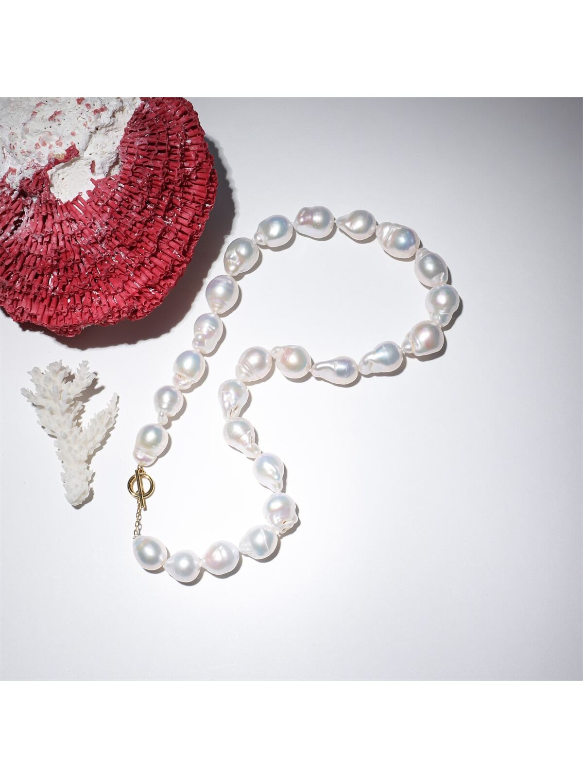 1pc Elegant Sterling Silver Cultured Pearl Beaded OT Buckle Necklace For Women For Dinner Party