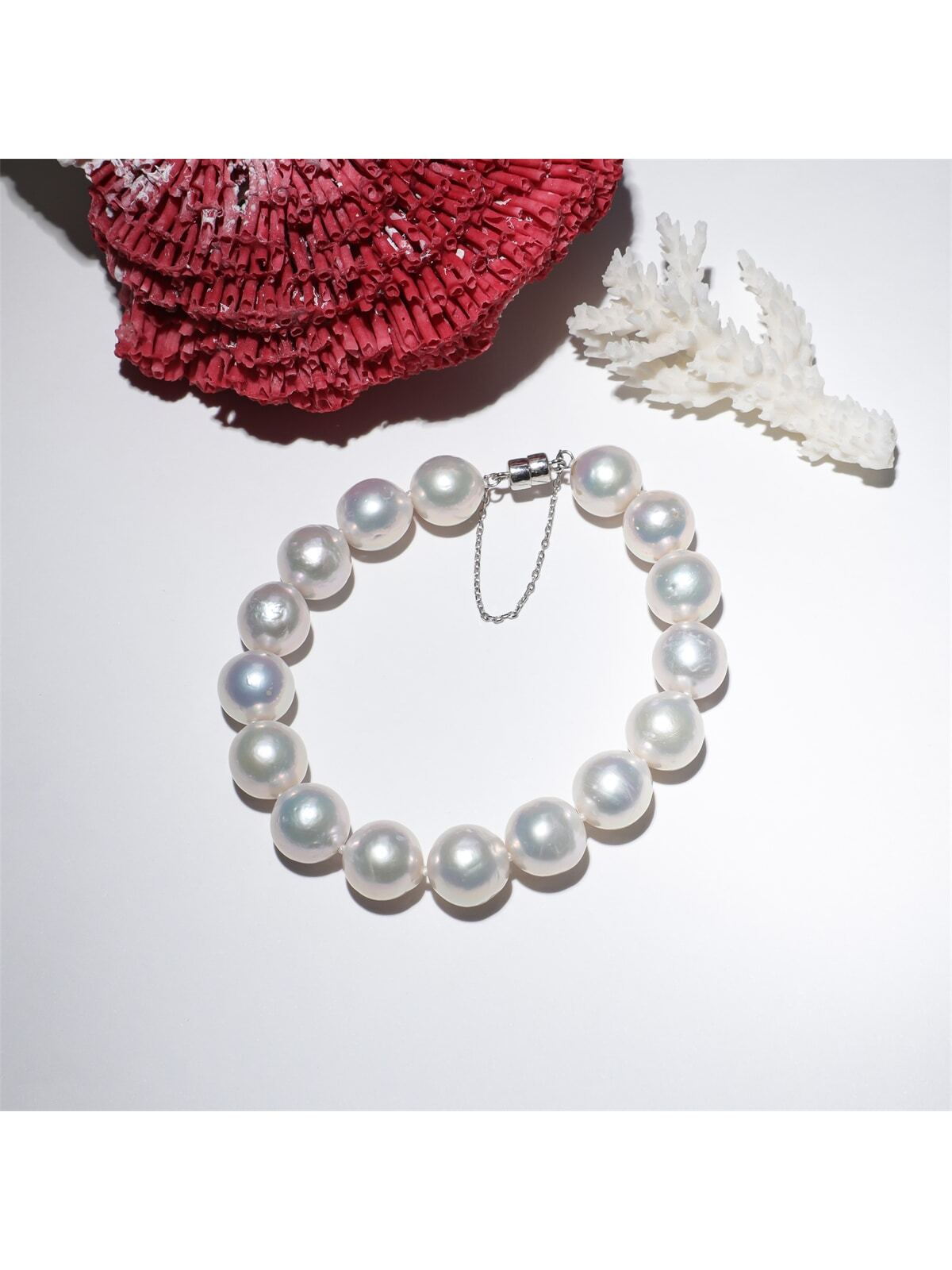 1pc Cultured Pearl & 925 Silver Baroque Style Bracelet