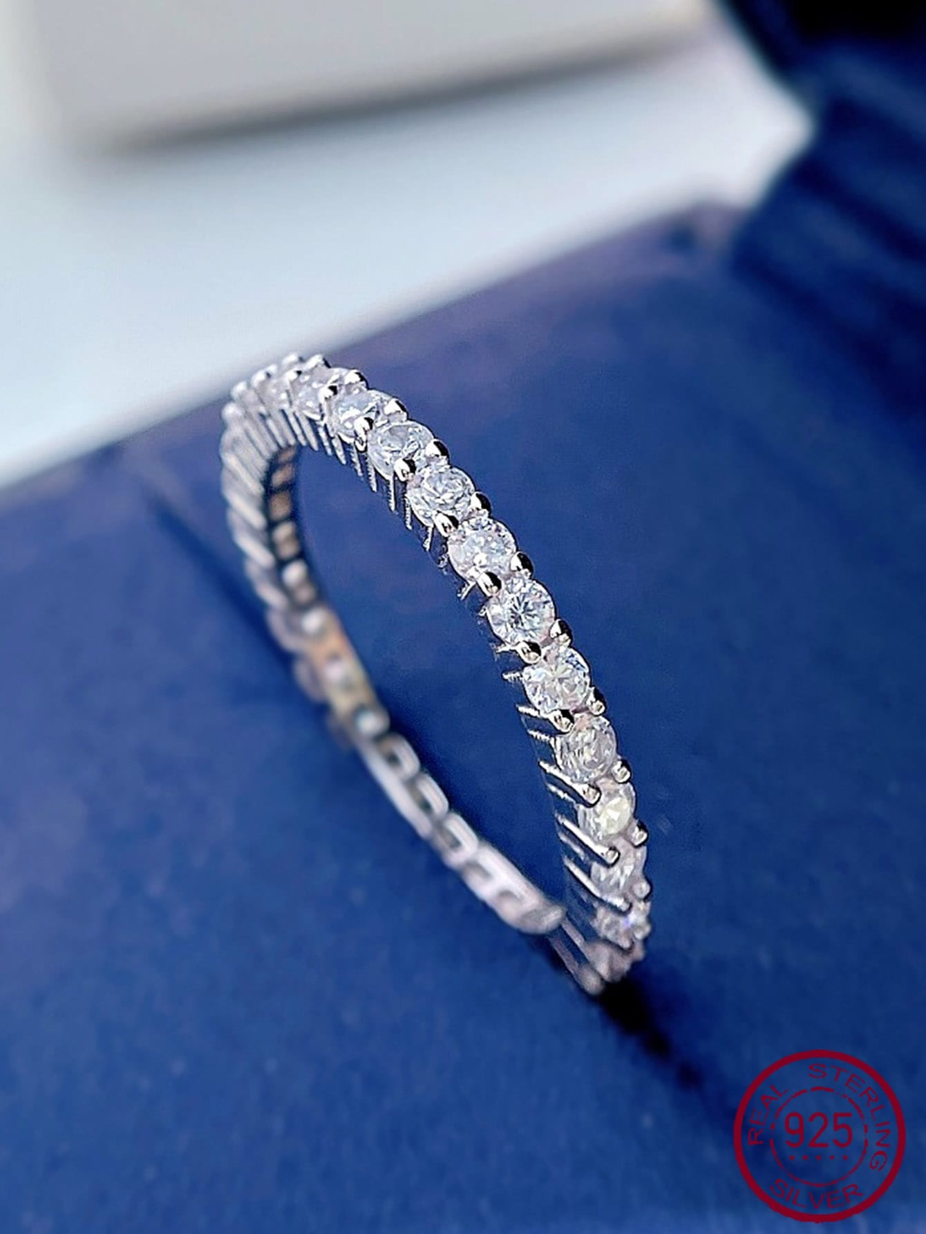 Cubic Zirconia Decor Bangle