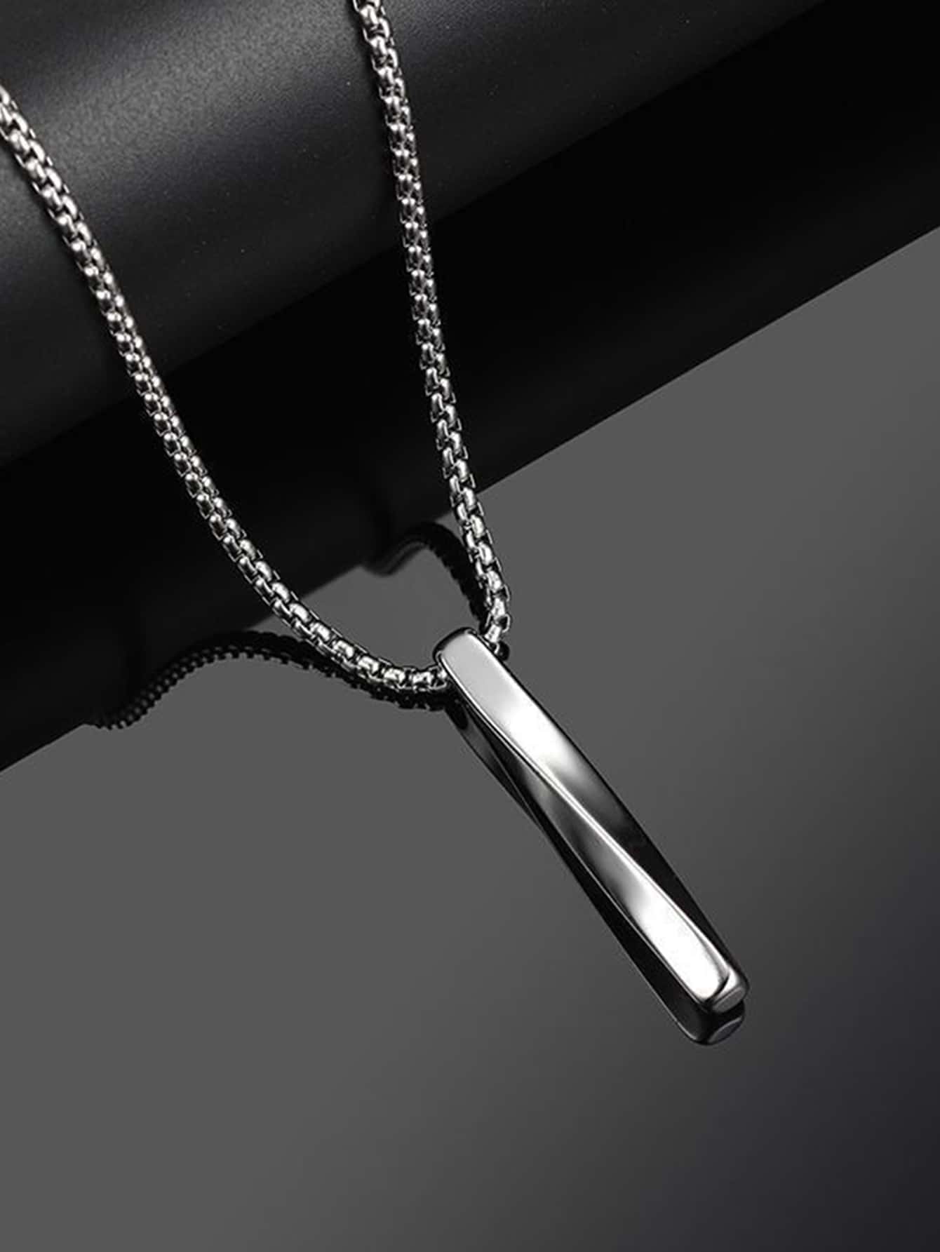 1pc European And American Style Personality Ins Hip Hop Street Style Twisted Men's Necklace