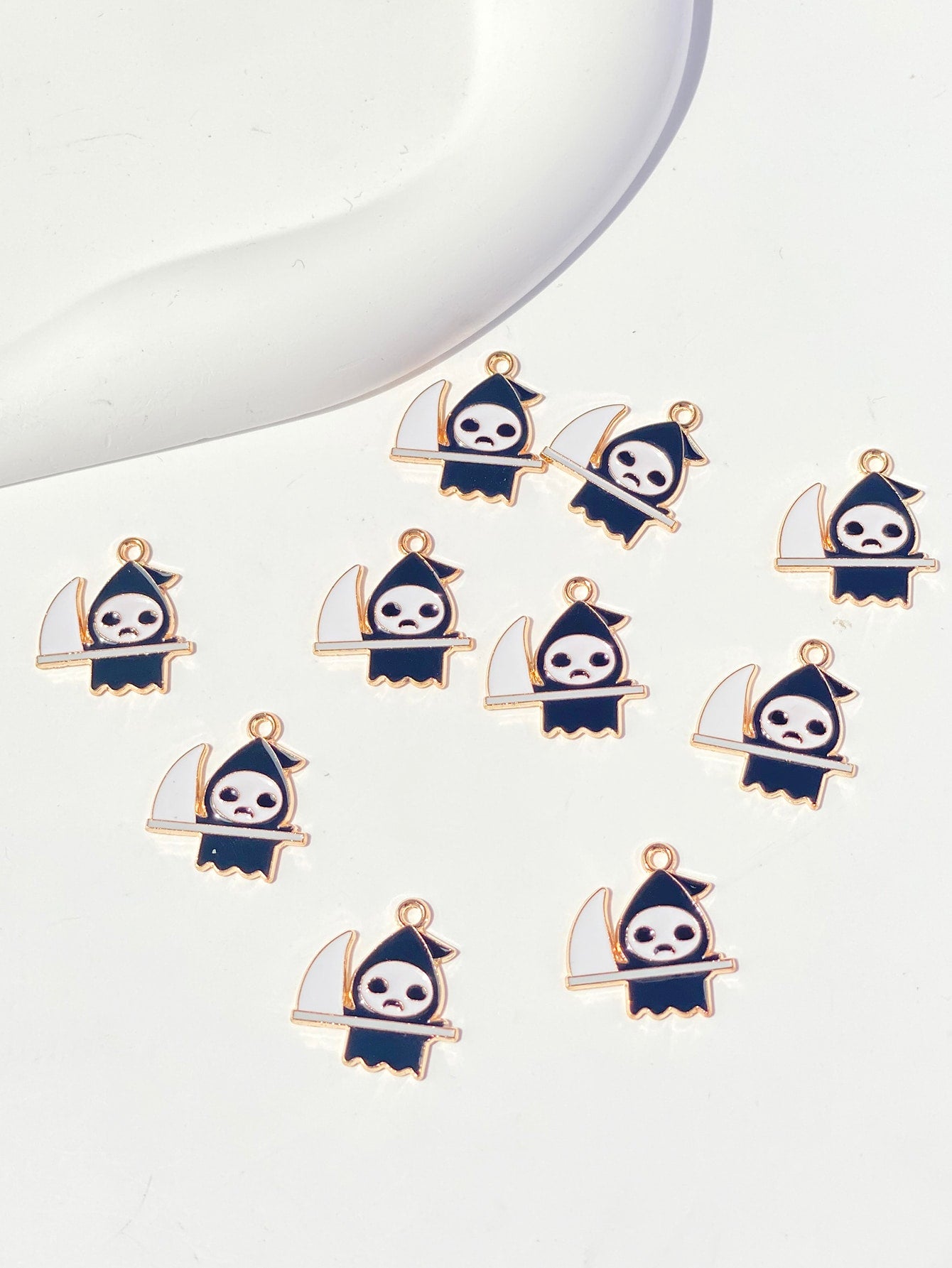 Navy Blue Ghost Shaped Pendant-Navy Blue-1