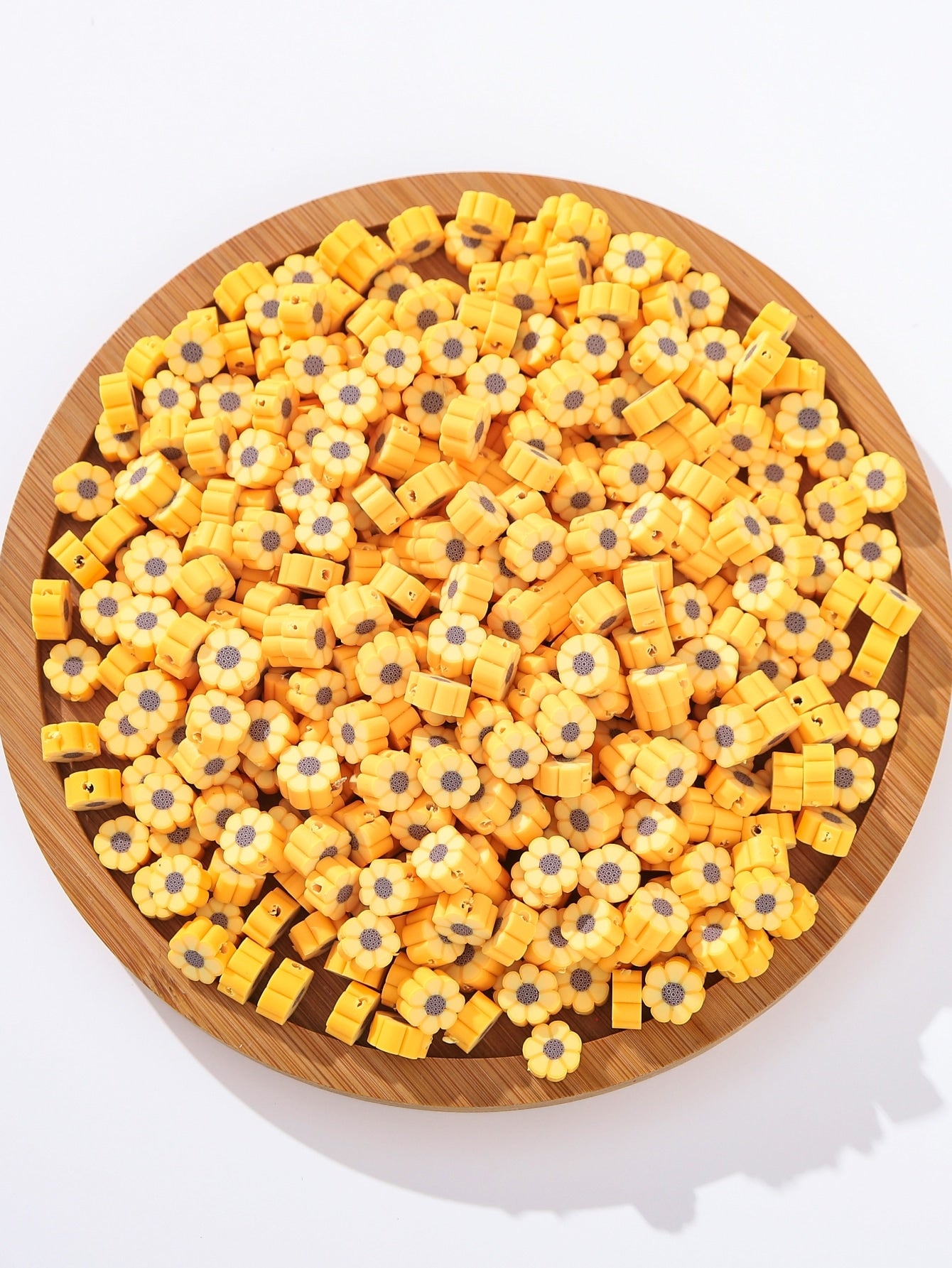 100pcs/pack Small Daisy Shape Beads Diy For Necklace, Bracelet, Phone Charm, Etc.-Multicolor-1