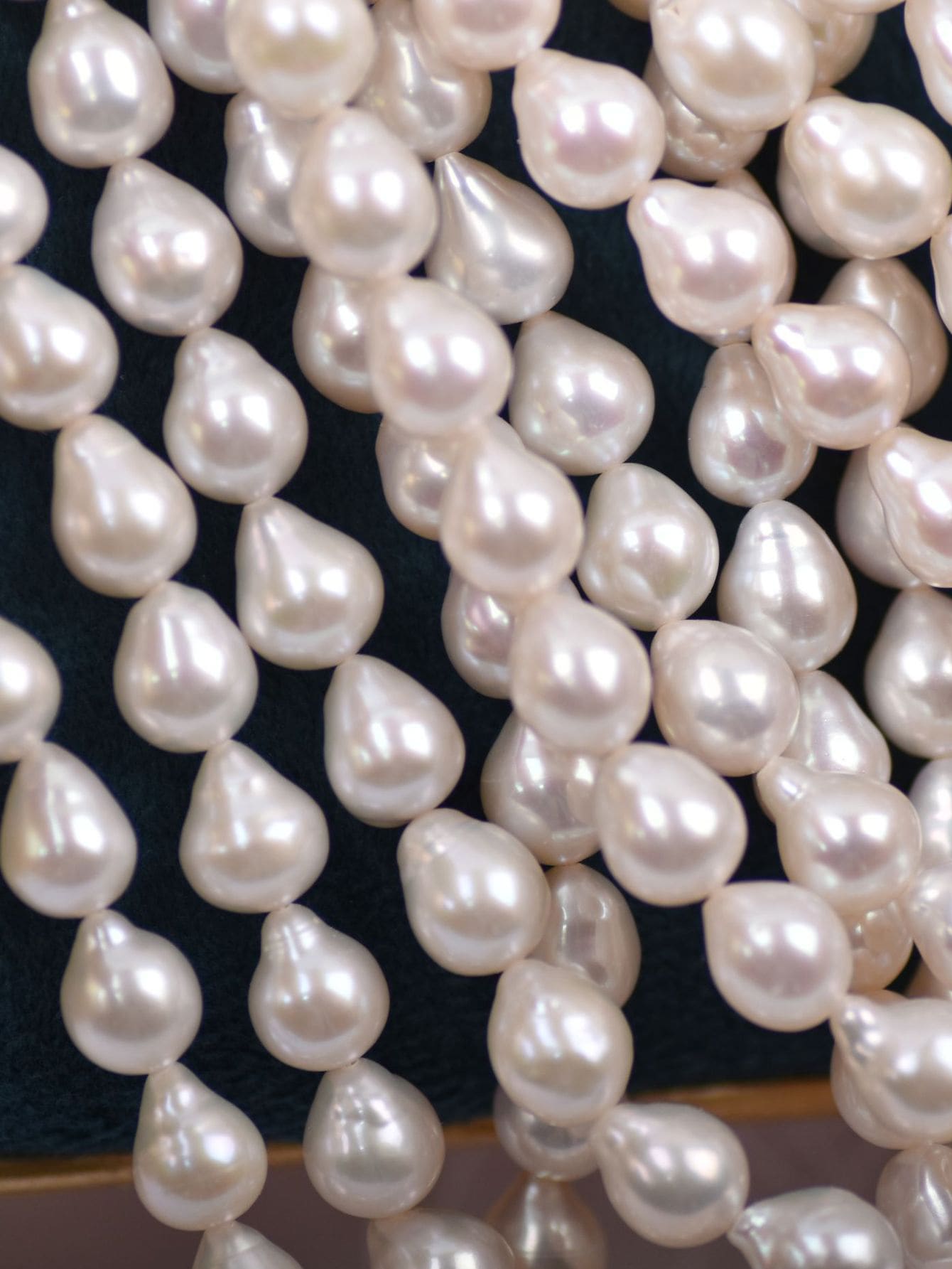 Natural 7-8mm waterdrop white freshwater pearl 36cm beads for necklace and bracelet making one strand women daily life random shipment--1