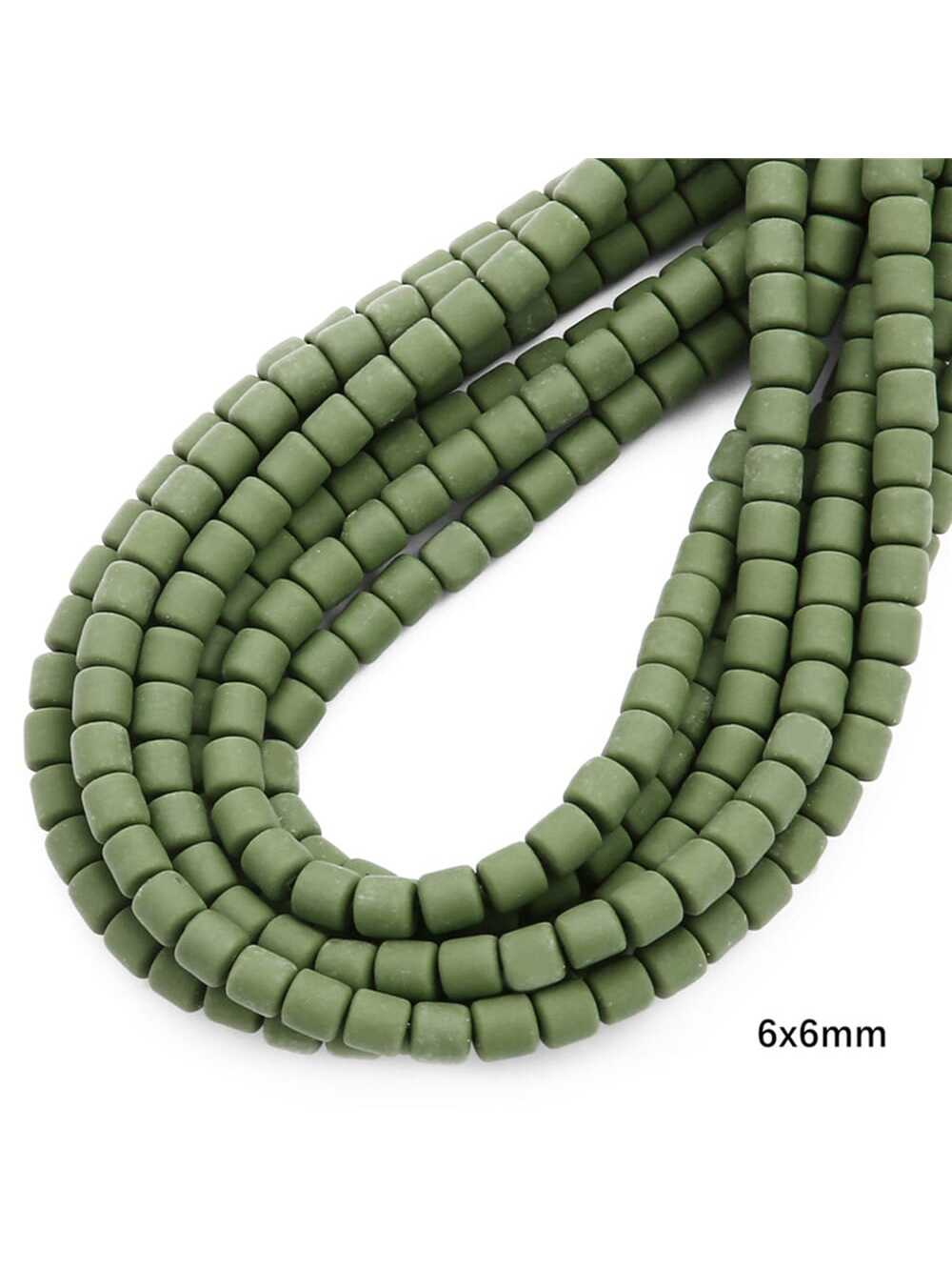 10Strands Clay Beads Barrel spacing bead Flat Round Spacer Beads 6mm Heishi Vinyl Beads for Making Bracelet Necklace Earring Accessories DIY Jewelry Making Craft--1