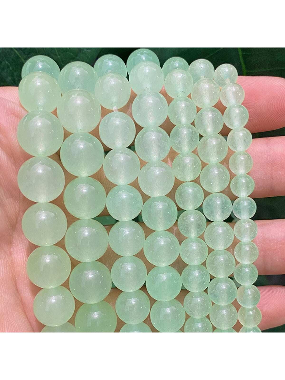 1 piece of 6-10mm chalcedony loose beads in various colors for DIY jewelry accessories, which can be used as bracelets and necklaces--1