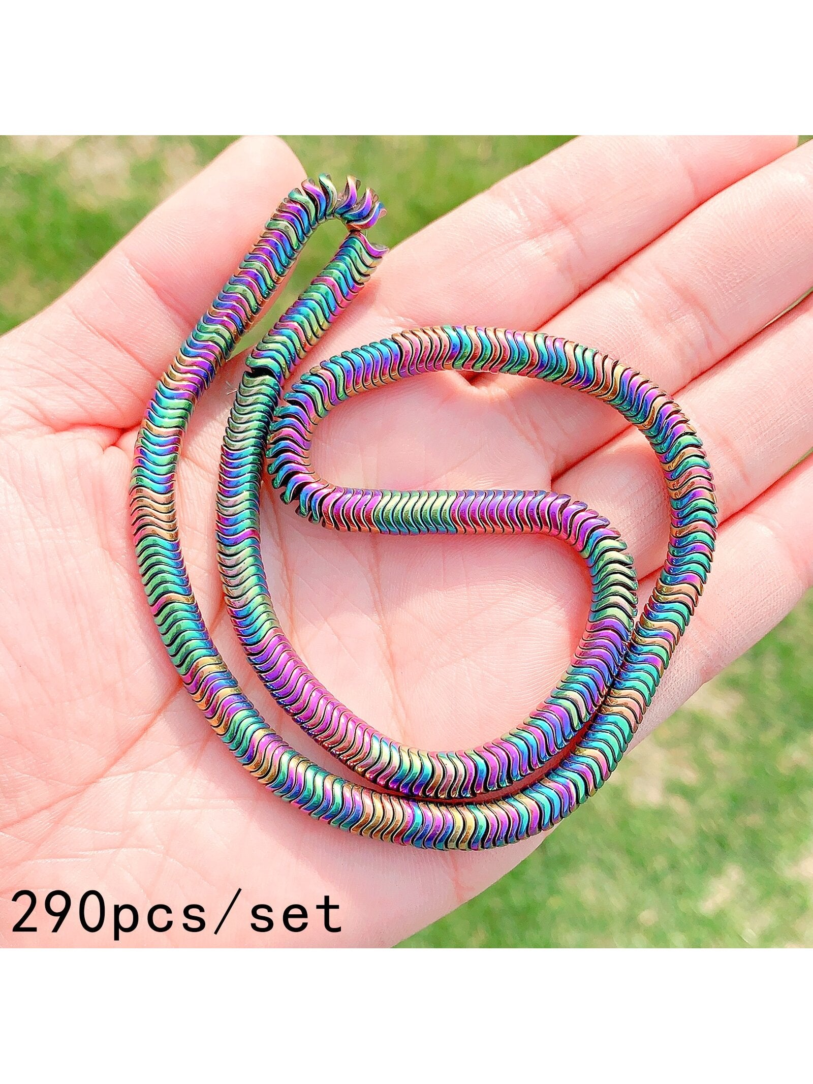 1set Natural Stone Beads With Disc & Multicolor Sardonyx For Diy Bracelet/necklace/jewelry Making--1