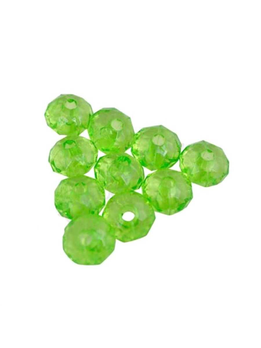 50Pcs 8mm Candy Color Diamond Beads DIY For Jewelry Making Necklace Bracelet Pendant-Green-1