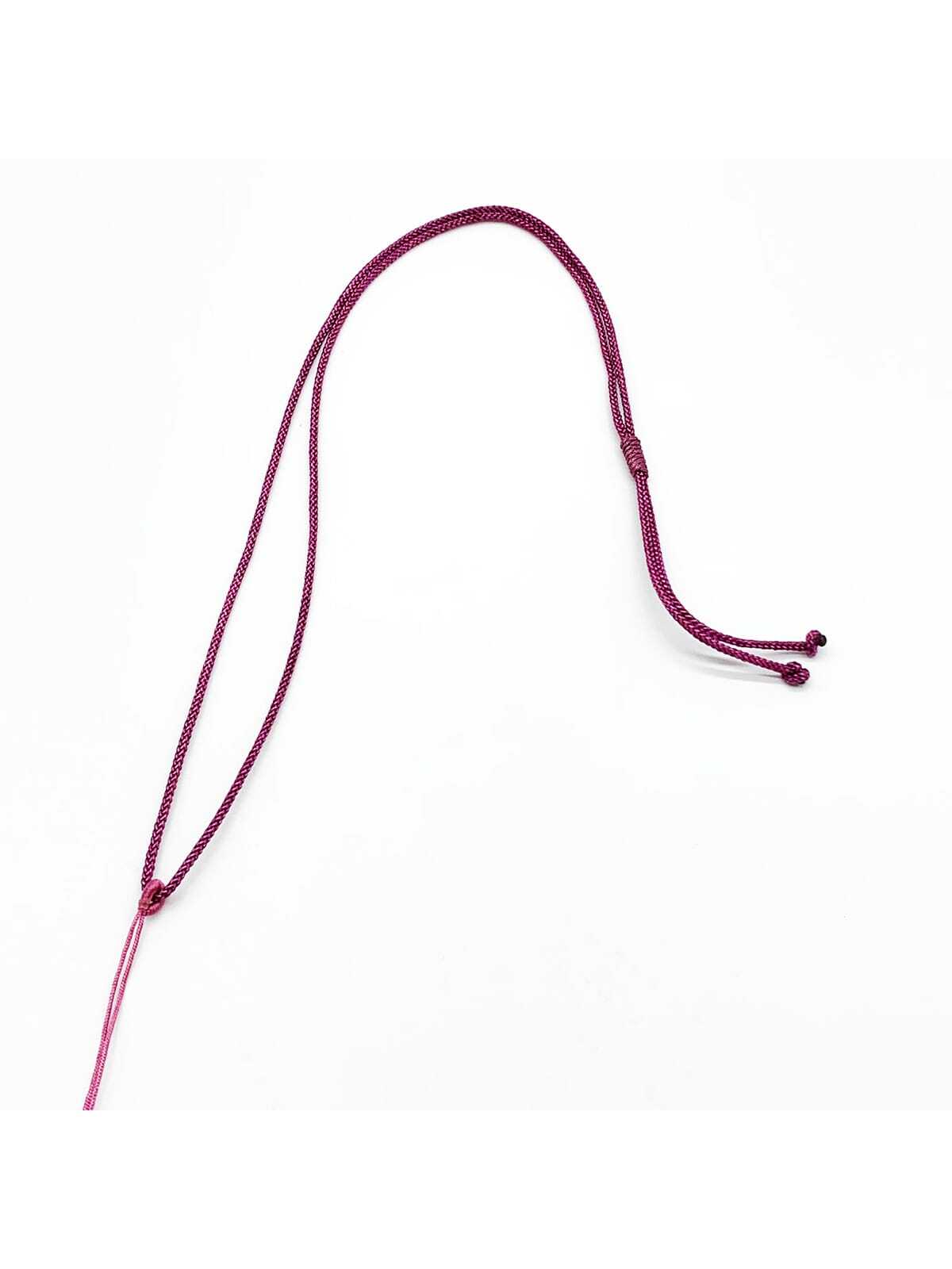 1.8mm Man-made Fiber Cord Necklace Pendant Jewelry Making String Cord For Jade And Mobile Phone-Burgundy-1