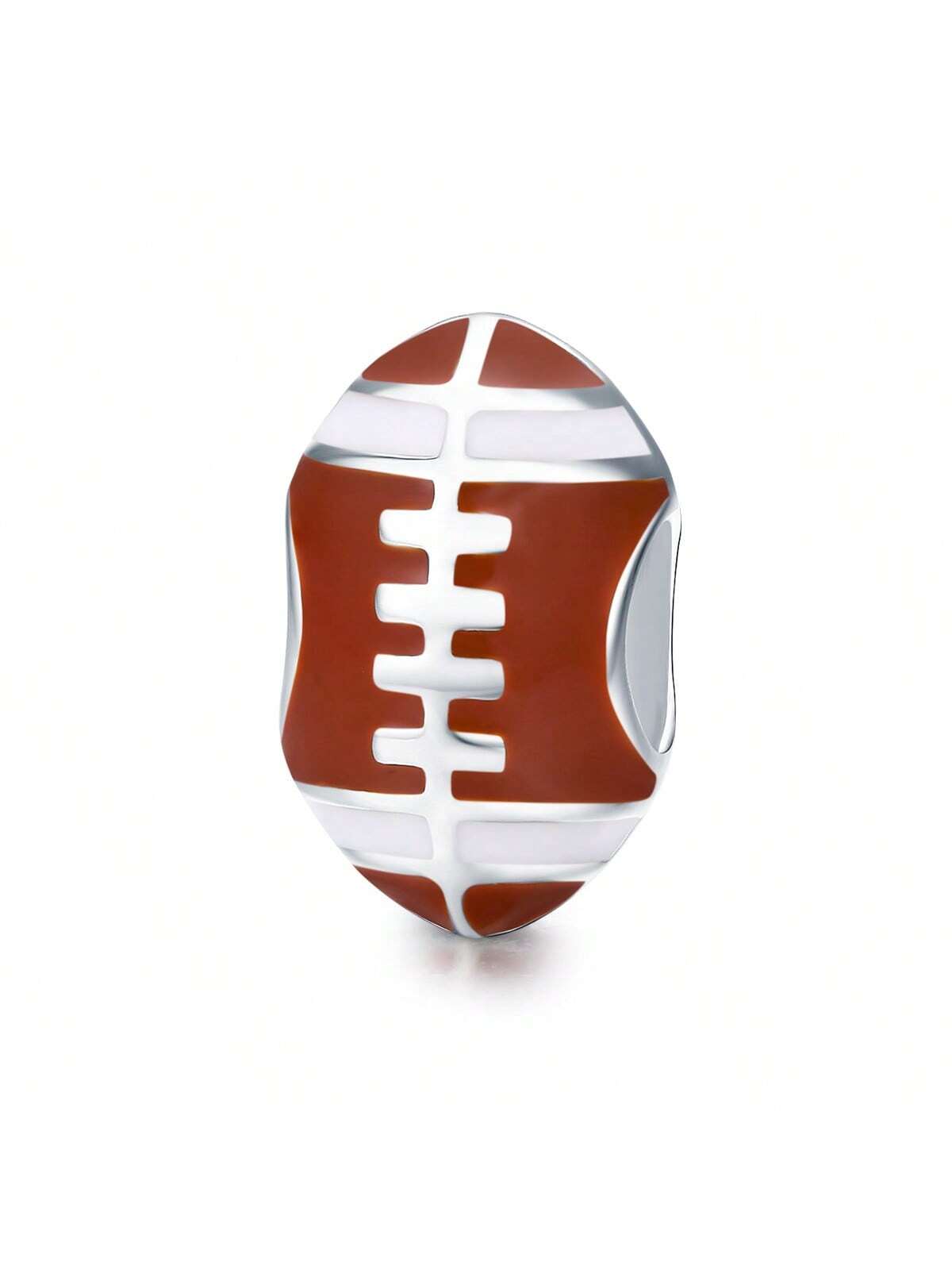 1pc 925 Sterling Silver Tennis & American Football & Basktball ball Charm Beads for Bracelet Women Fashion Jewelry Fit Original Bracelet DIY Jewelry-Silver-1