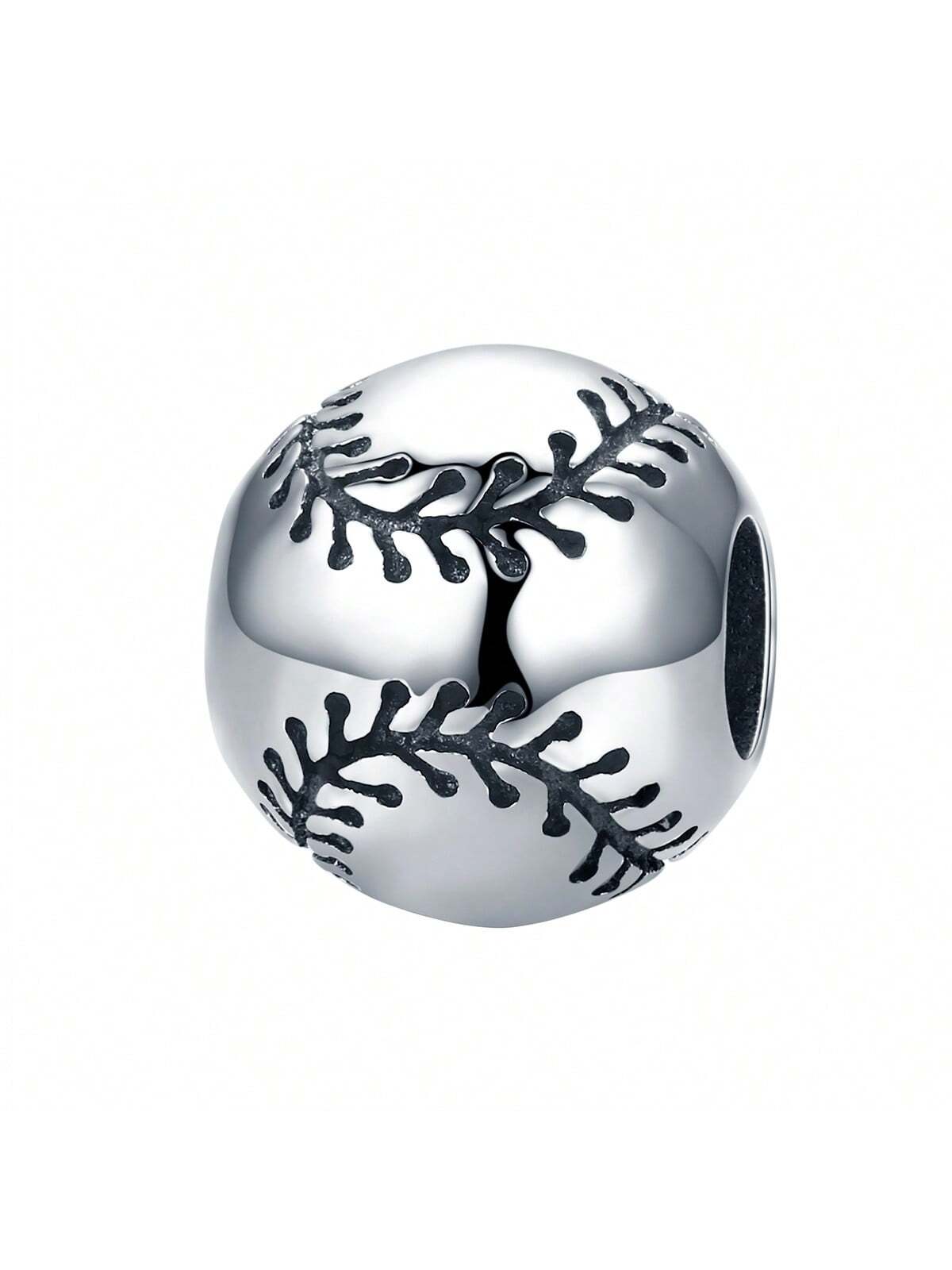 1pc 925 Sterling Silver Tennis &Football &Basketball ball Charm Beads for Bracelet Women Fashion Jewelry Fit Original Bracelet DIY Jewelry-Silver-1