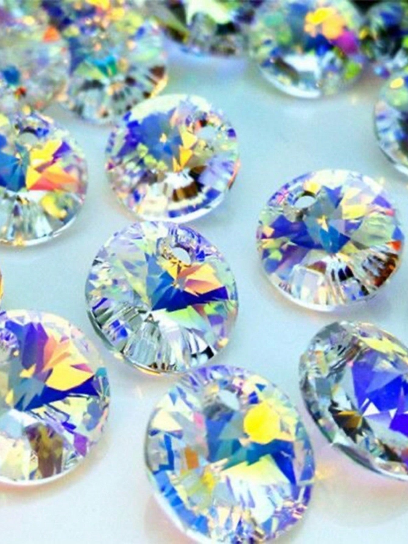 20pcs 10mm Artificial Crystal Glass Bead For Handmade Diy Bracelet, Necklace, Anklet, Pendant--1