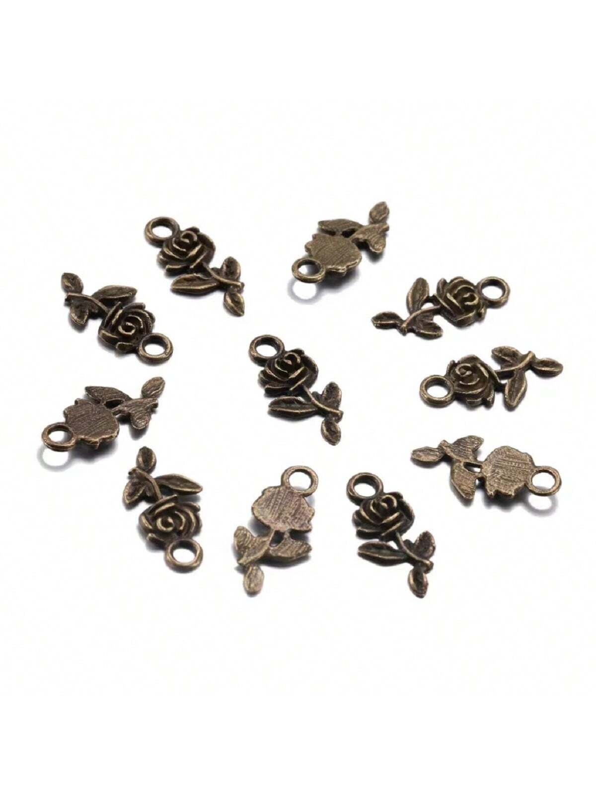 20pcs Alloy Diy Pendants For Diy Jewelry Making, Bronze Tone Jewelry Accessories For Earrings, Necklace, Bracelet-Bronze-1