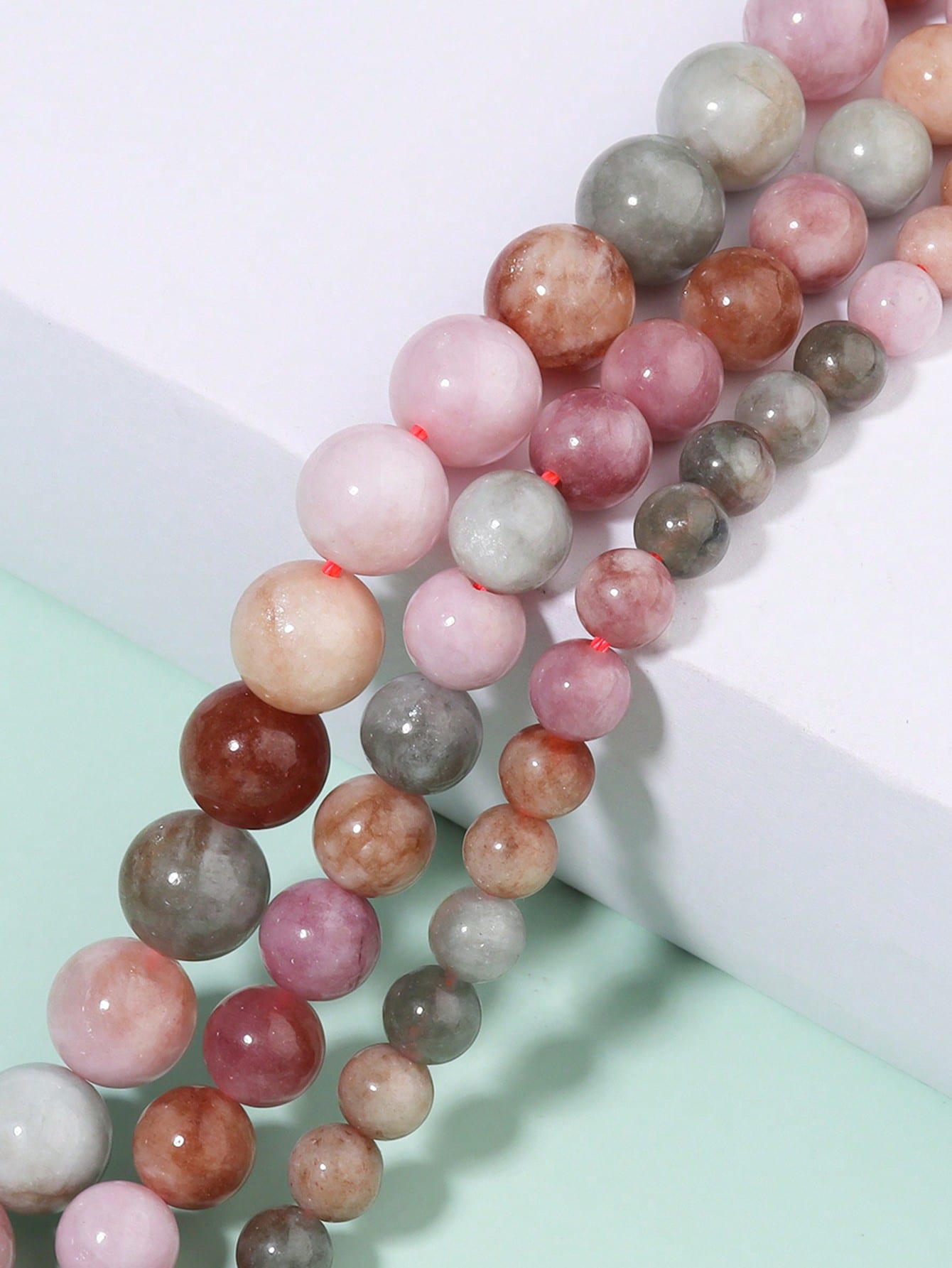 Natural Alxa chalcedony diy beads Round Loose Spacer Beads 6 8 10mm Strand For Jewelry Making DIY Bracelet Necklace-Multicolor-1