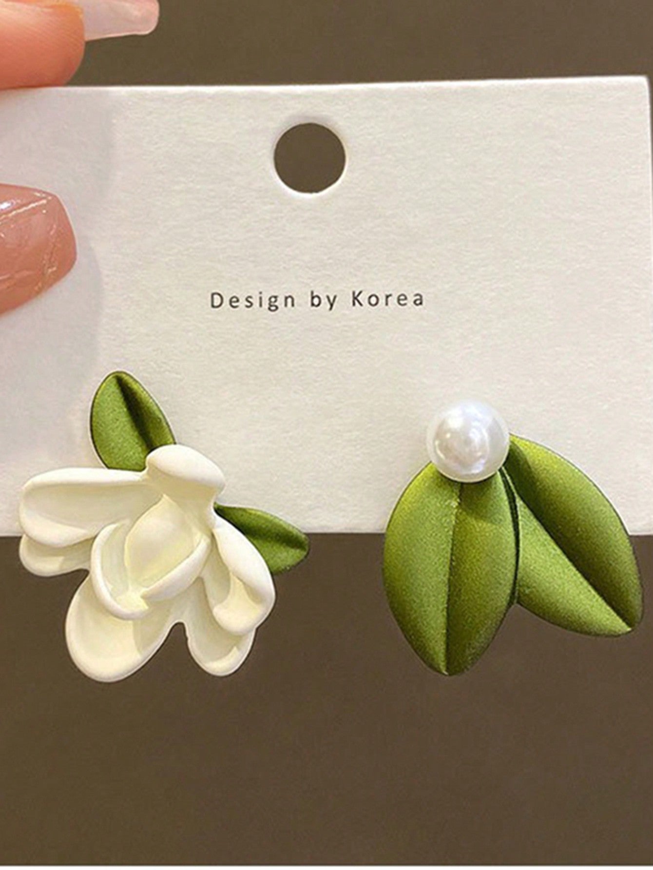 Wholesale Asymmetrical Sophisticated Zhizi Flower Earrings For Women, Inspired By Young Girls' Freshness-Multicolor-1