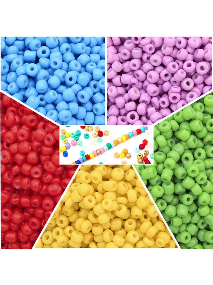 1000pcs 3mm glass  baking paint, rice bead loose bead material, handmade DIY beaded necklace, accessory accessories and accessories--1