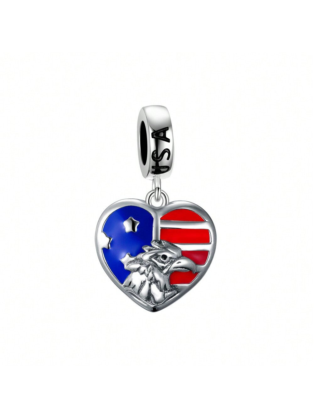 1pc 925 Sterling Silver Eagle Design Pendant, Suitable For Women'S Bracelets, Necklaces, Diy Accessories, Daily Wear--1