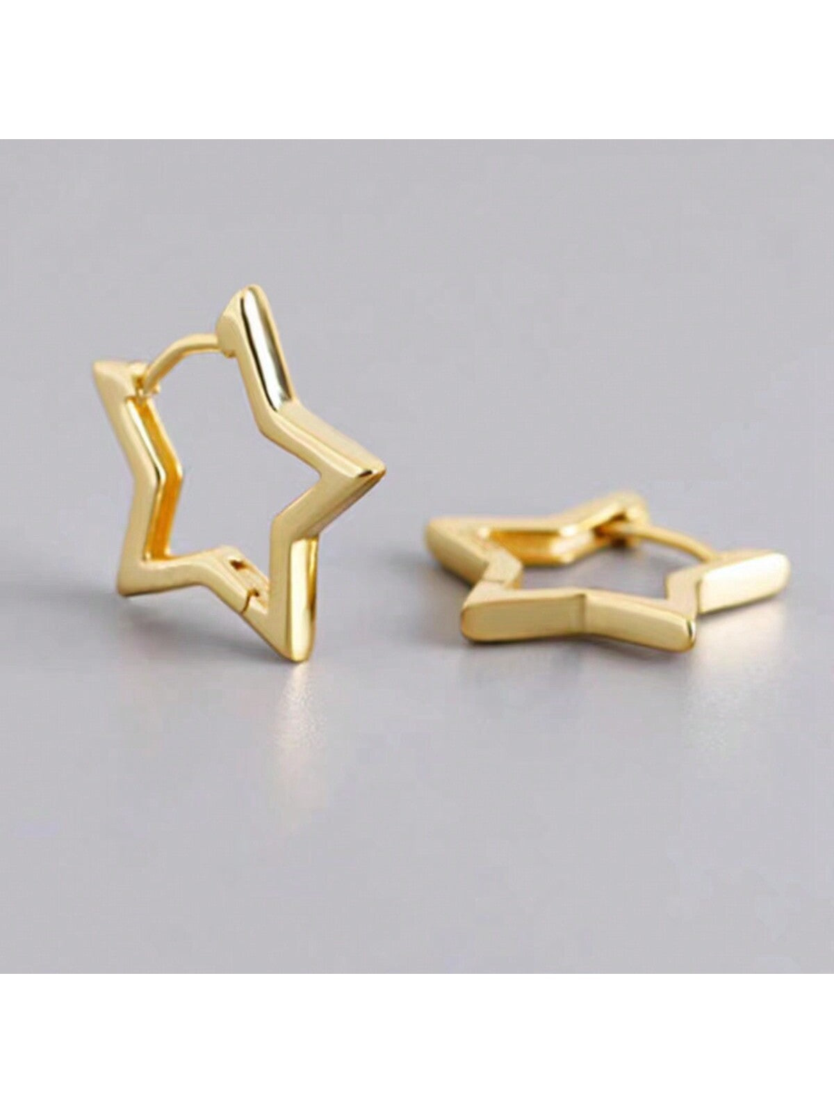 Fashionable & Minimalist Five-Pointed Star Earrings For Office Lady--1