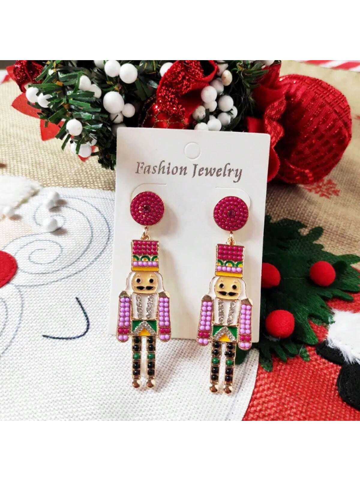 2pcs Creative & Fashionable & Versatile Little Soldier Ear Studs For Women--1