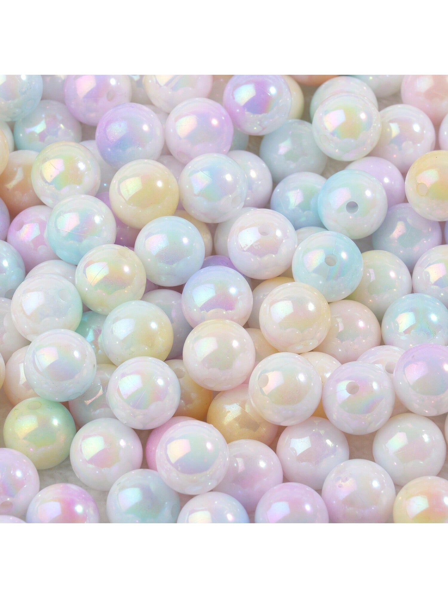 1pack 14mm Imitation Pearls Plating Acrylic Beads  Colour Loose Spacer Bead For Jewelry Making DIY Bracelets Necklace Earring Supplies--1