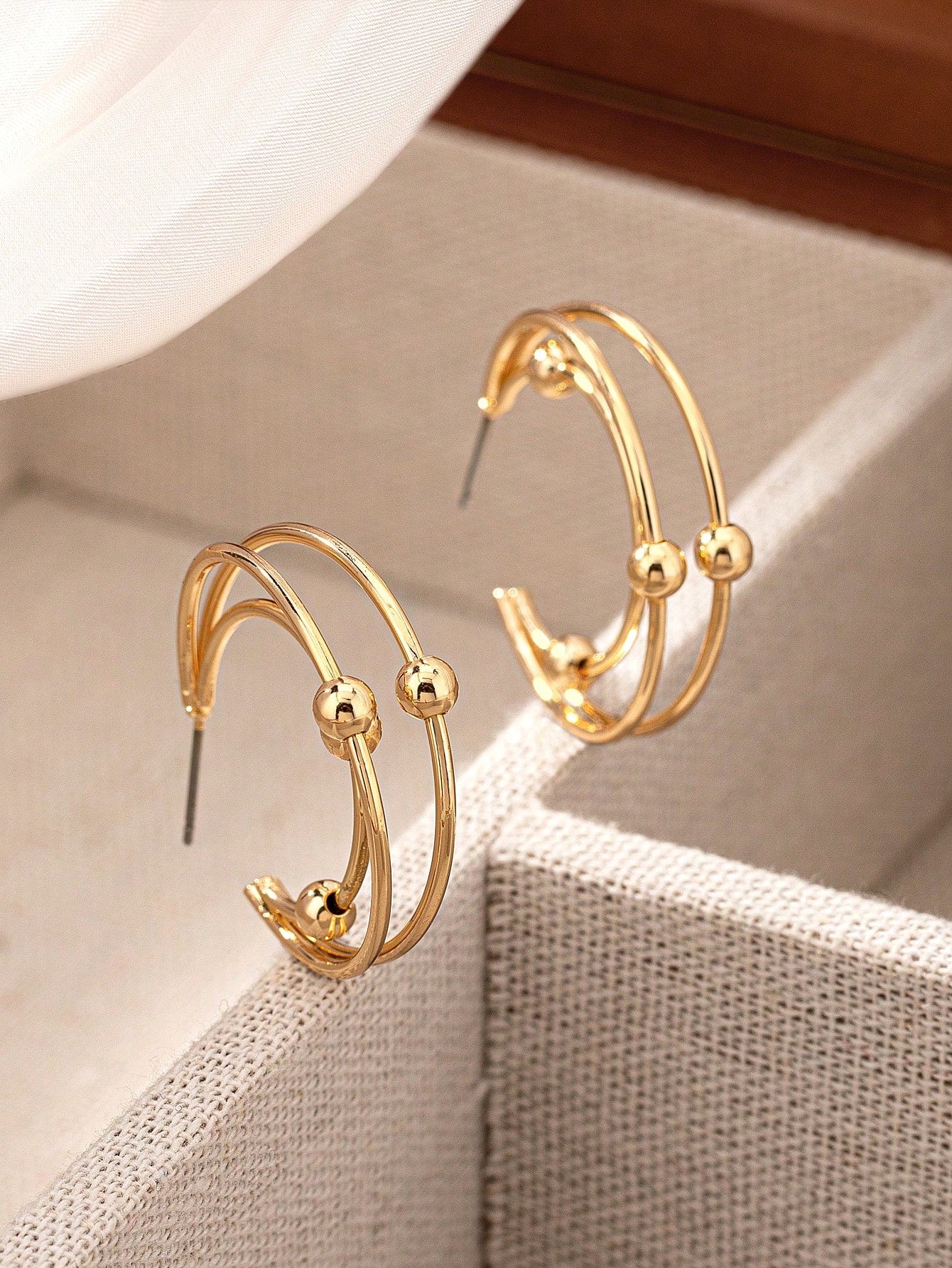 1pc Fashionable & Elegant & Versatile & Minimalist & Luxurious Earring--1