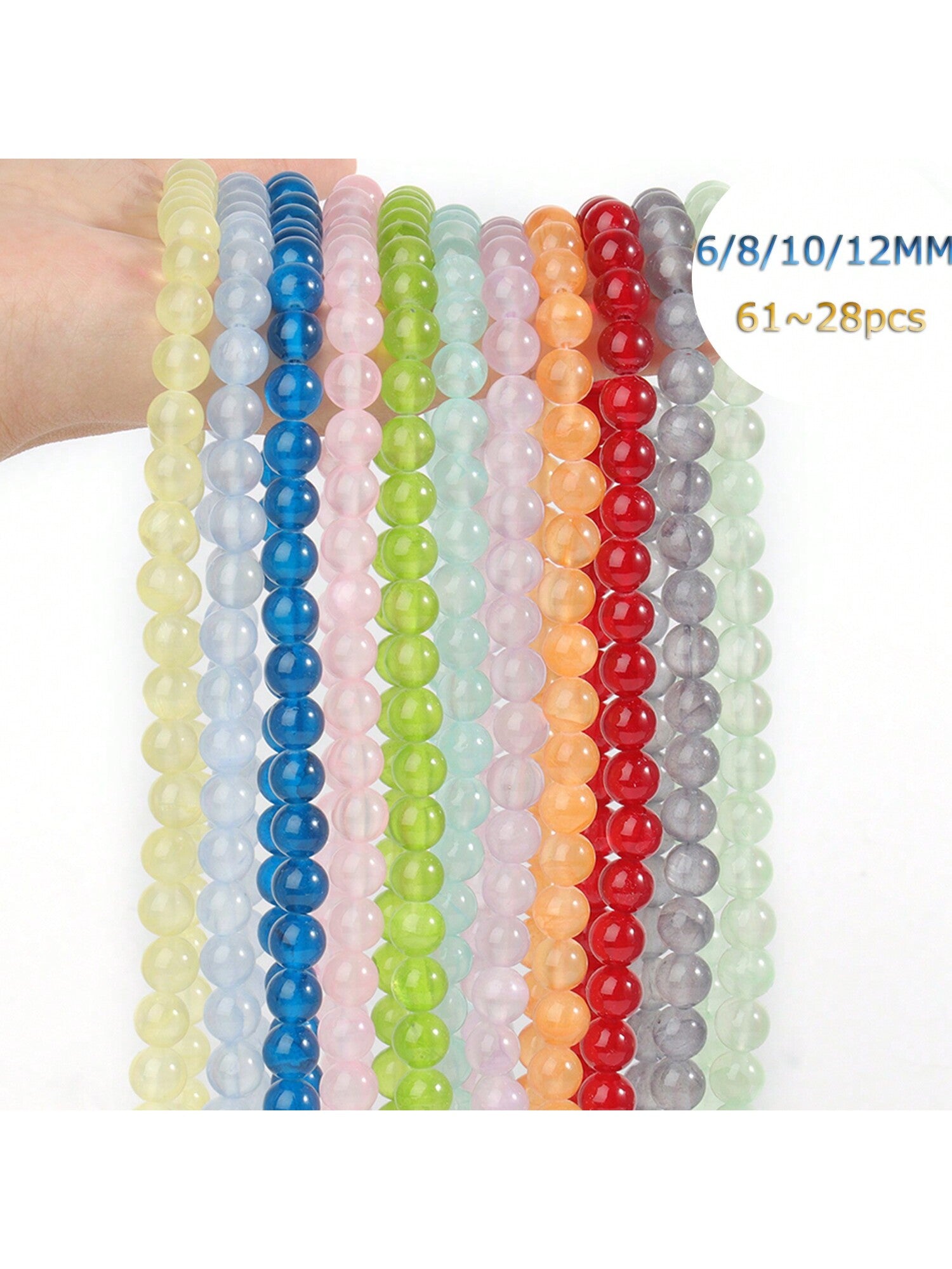 6/8/10/12mm Round Natural Jasper Beads Multicolor Loose Spacer Beads Charms For Making Jewelry Diy Necklace Bracelet Accessories--1