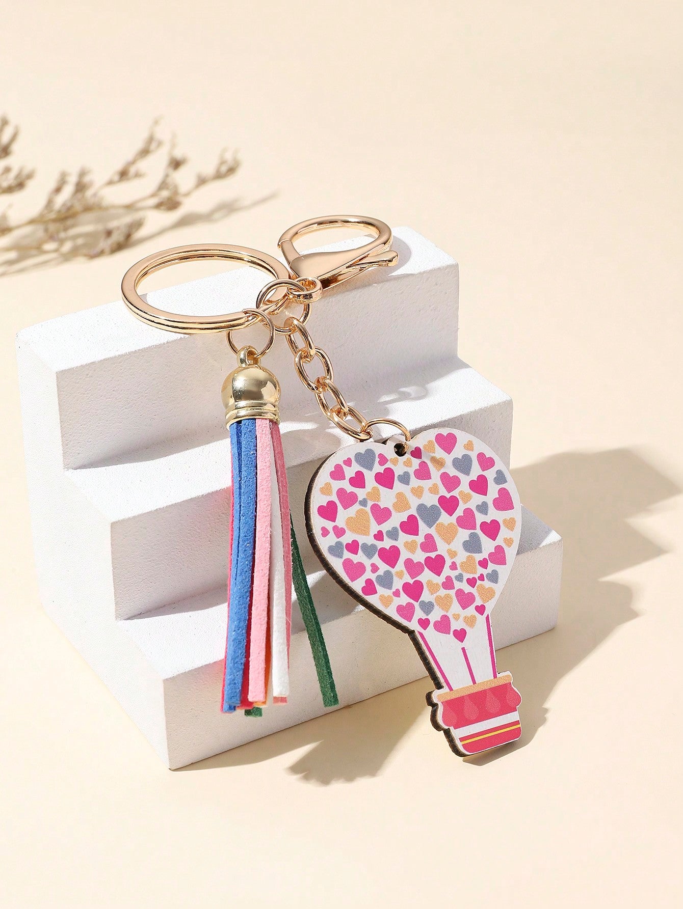 Valentine'S Day Pink Series, Love Tassel Keychain, Best Gift For Girlfriends And Best Friends On Festivals--1