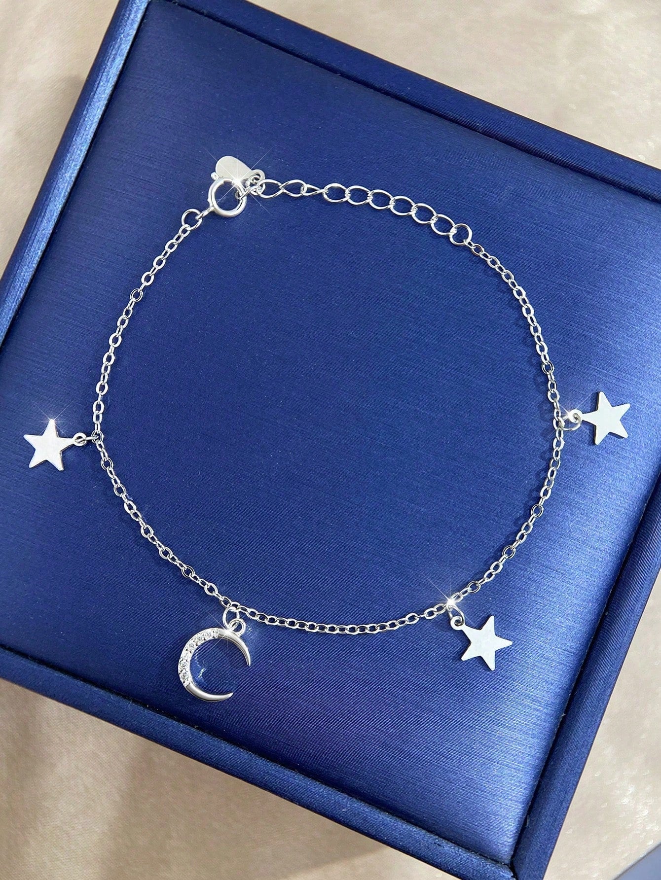 1pc Delicate Horseshoe Bracelet For Women S925 Sterling Silver Valentine'S Day Fine Ladies Jewelery Gift-Silver-1