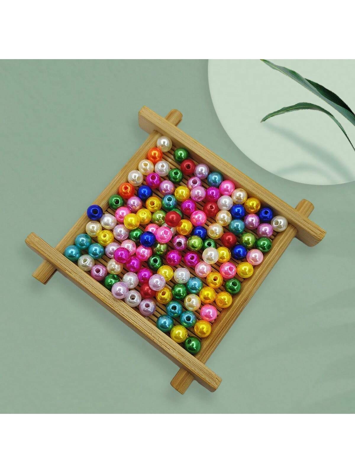 100Pcs 6mm Solid Color Acrylic Round Beads For Necklace Bracelet Earrings Making DIY Jewelry Accessories--1