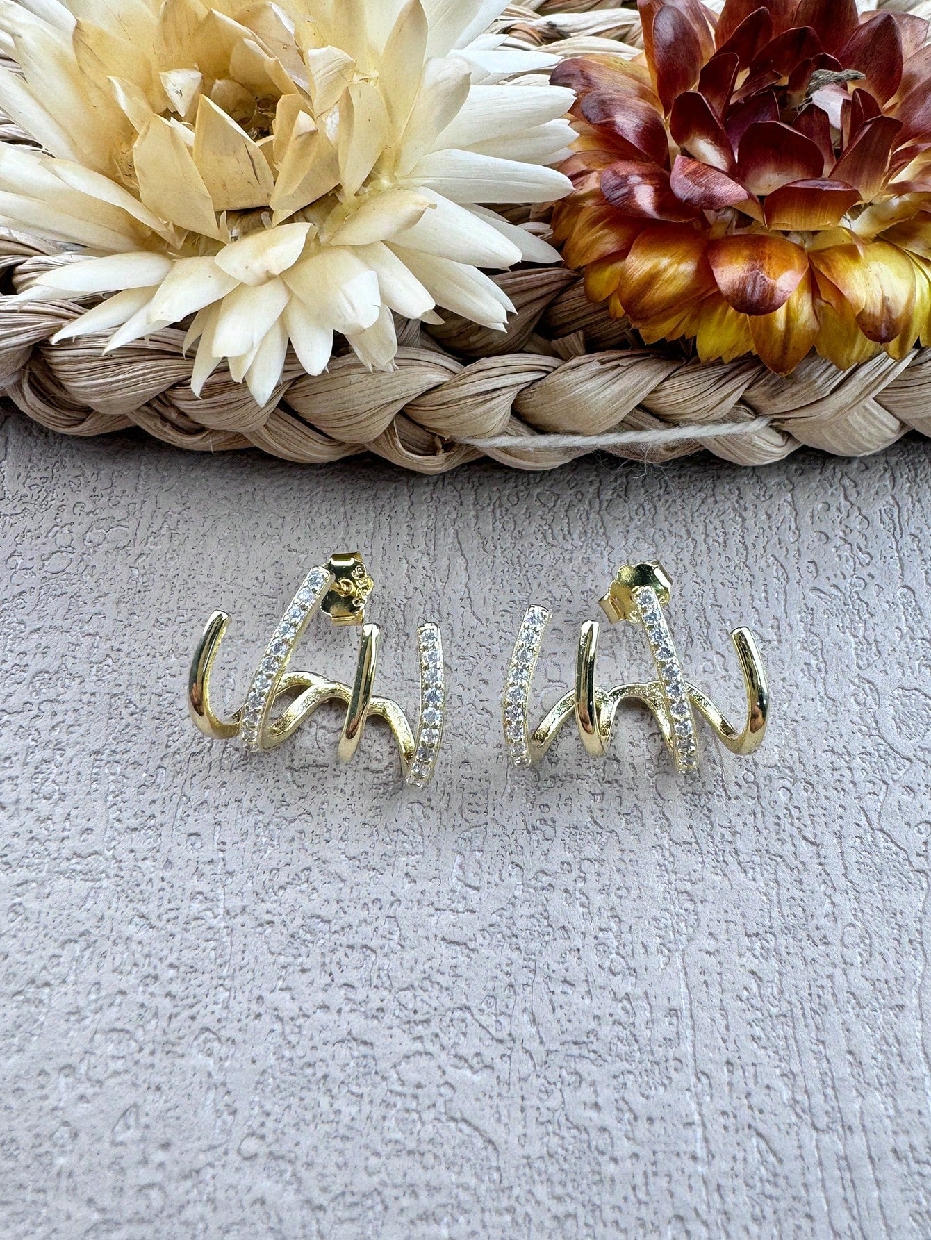 1pair Unique Claws Stud Earrings Ladies Jewelry For Women S925 Sterling Silver Fine Jewelry For Birthday Gift Dating Gift-Gold-1