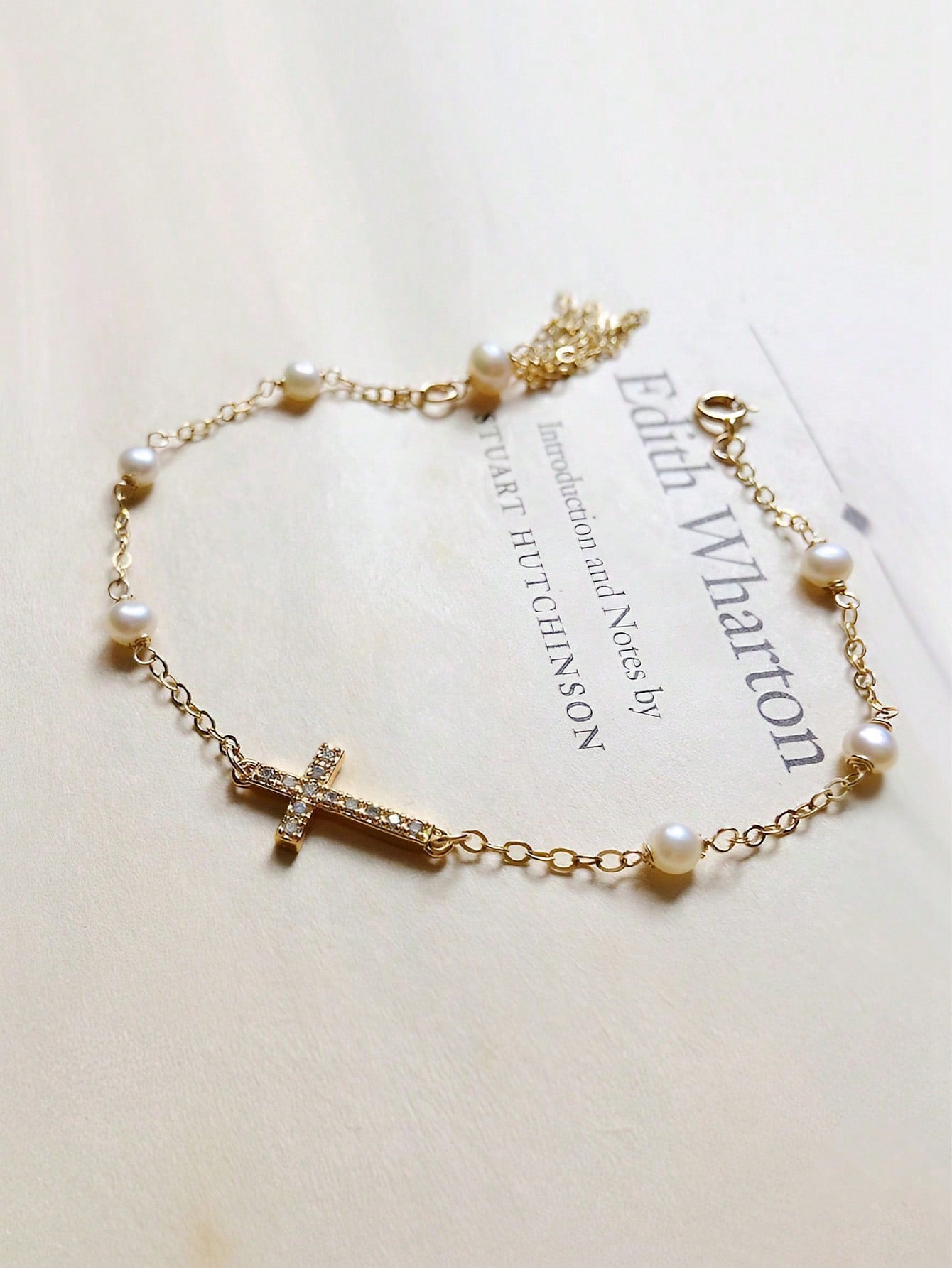 1pc 925 Sterling Silver Simple And Elegant Cross Design Bracelet, Dainty, Stylish And Personalized, Perfect For Daily Wear, Summer, Wedding, Party, Festival, Gift For Lovers, Couples And Friends. It Can Be Used As Foot Chain As Well.-Gold-1